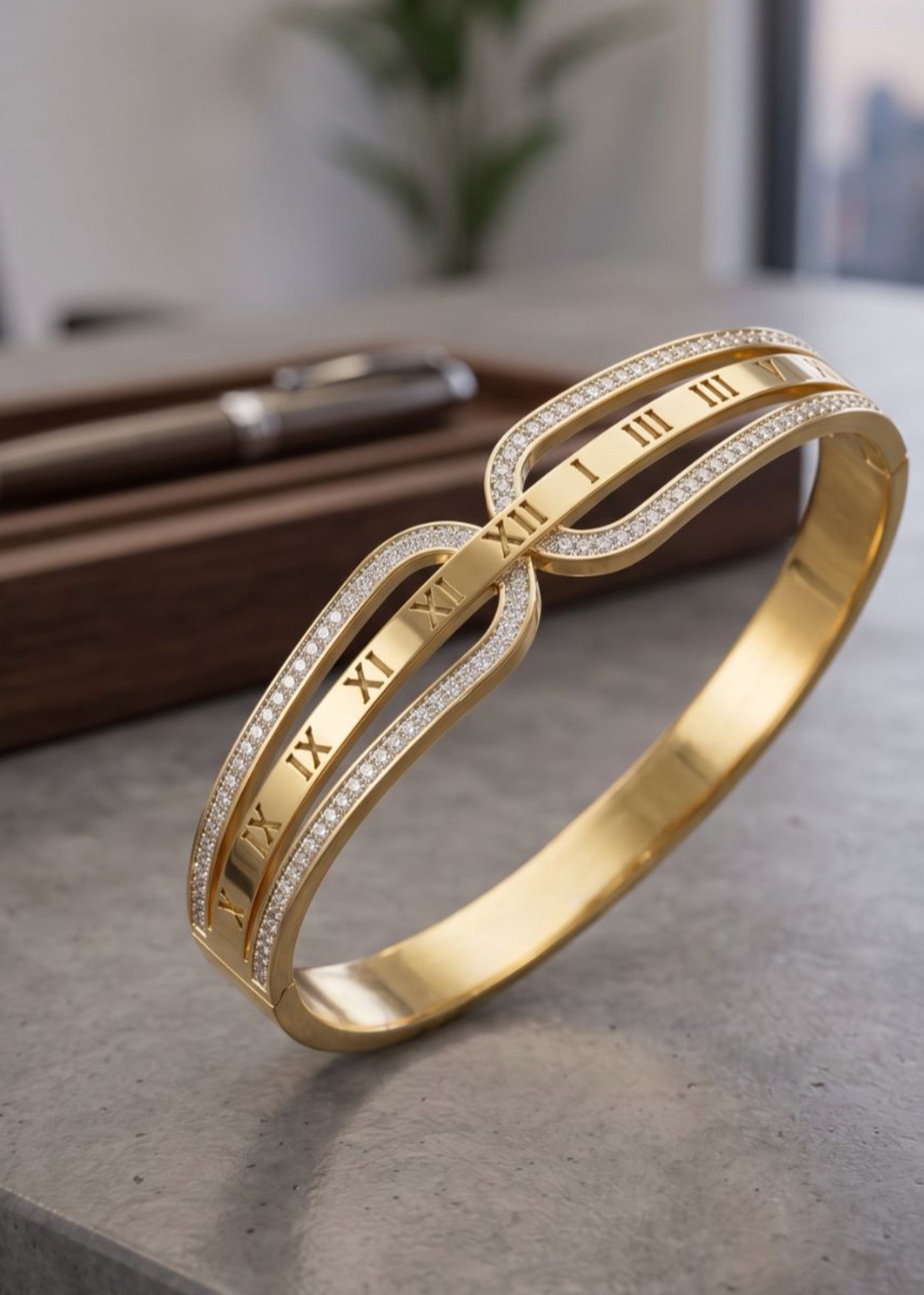 Bangles in Gold Color by - Trendy Women Bangles AKO3510