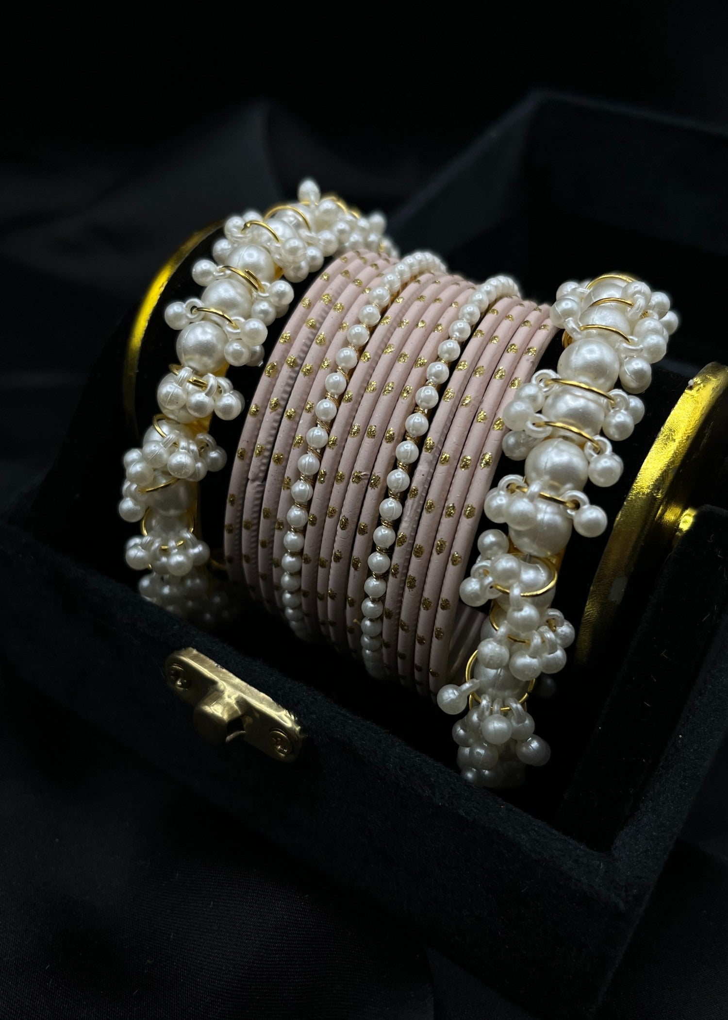 Bangles in Pastel pink Color by - Trendy Women Bangles TSE8413
