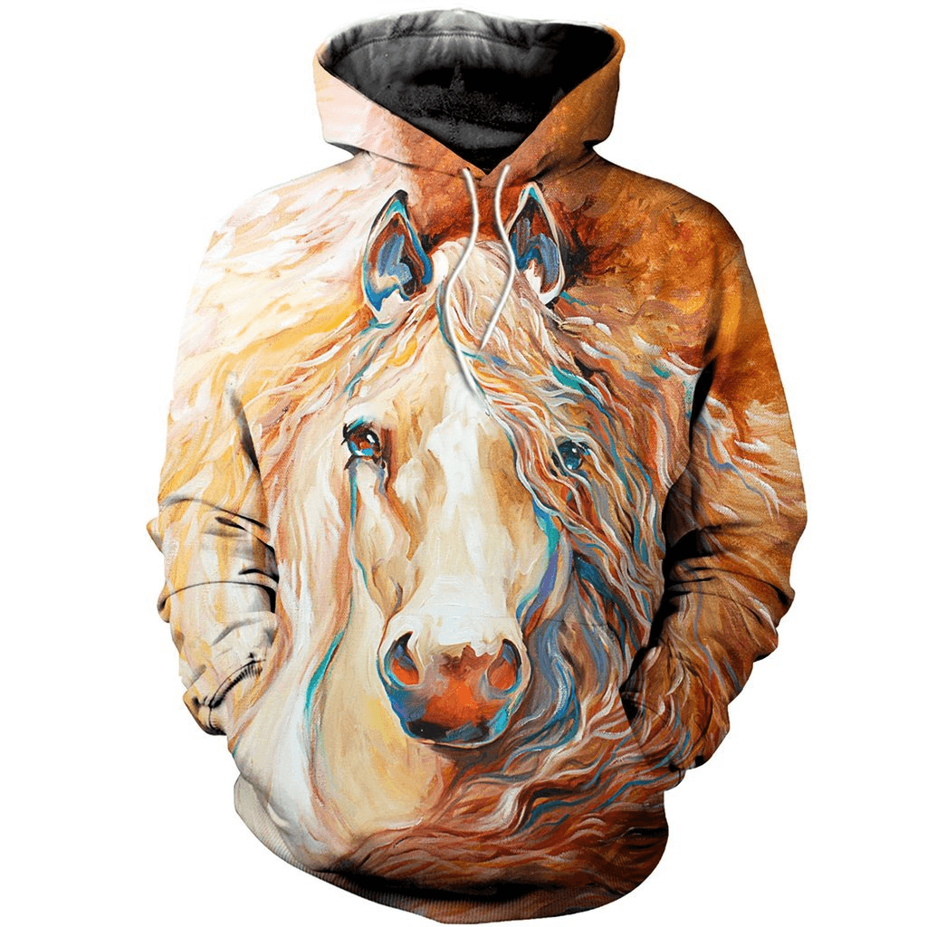 New Digital Print Hoodie European and American Sweater