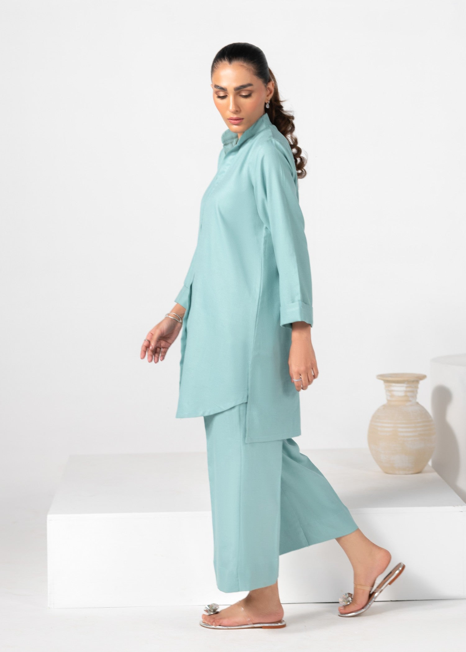 karandi Co ord Sets in Light blue