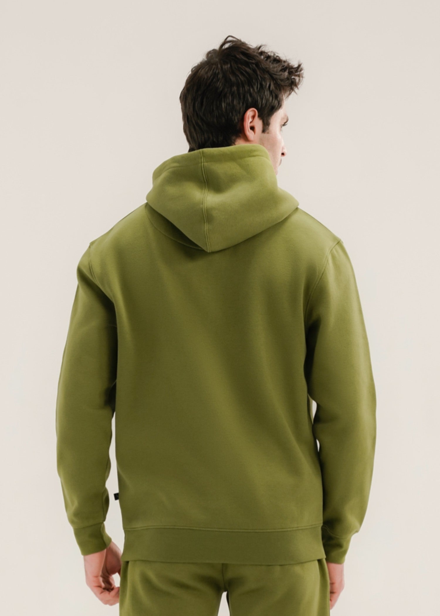 fleece Hoodie in Apple green