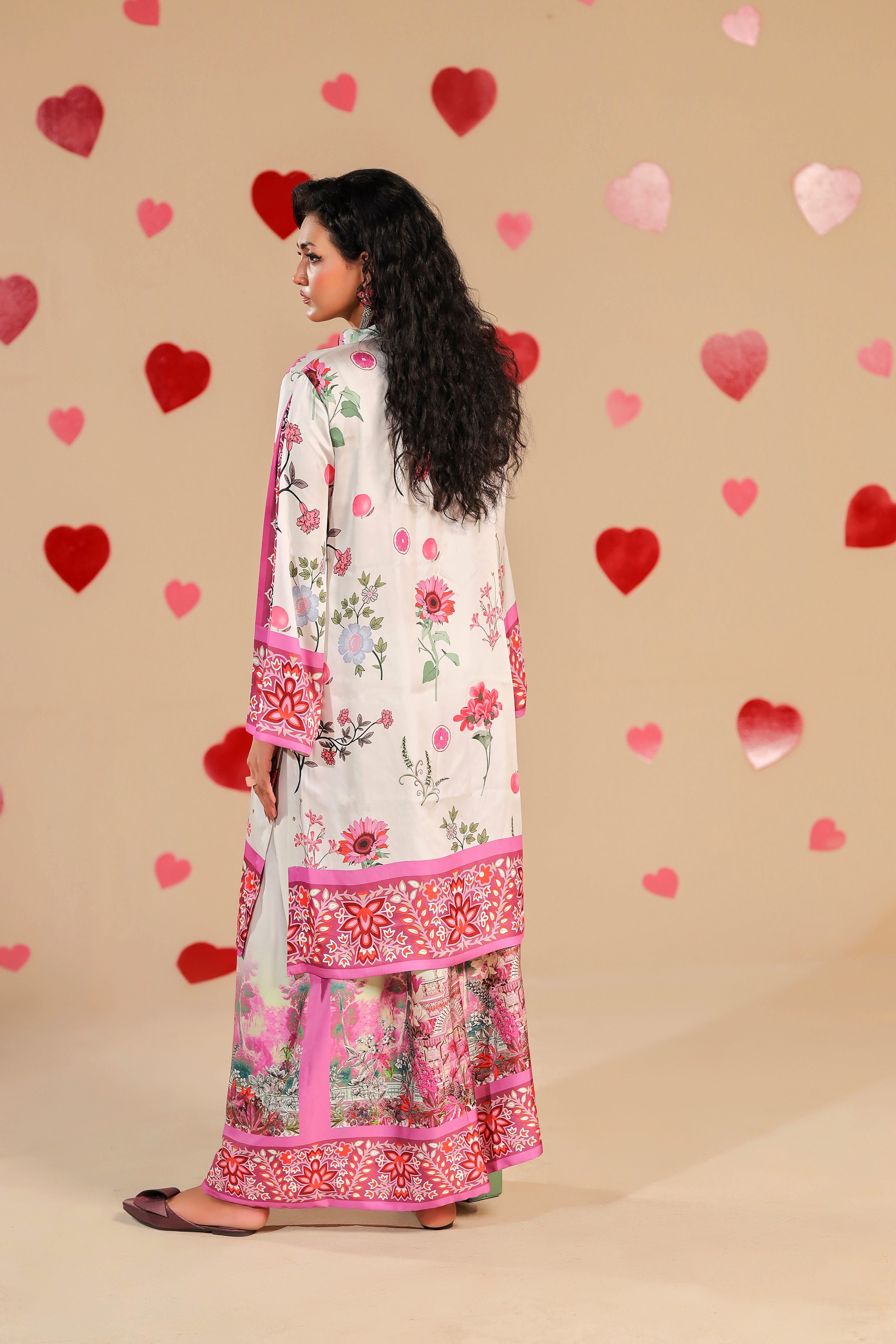 silk Co Ord Sets in Cherry blossom pink