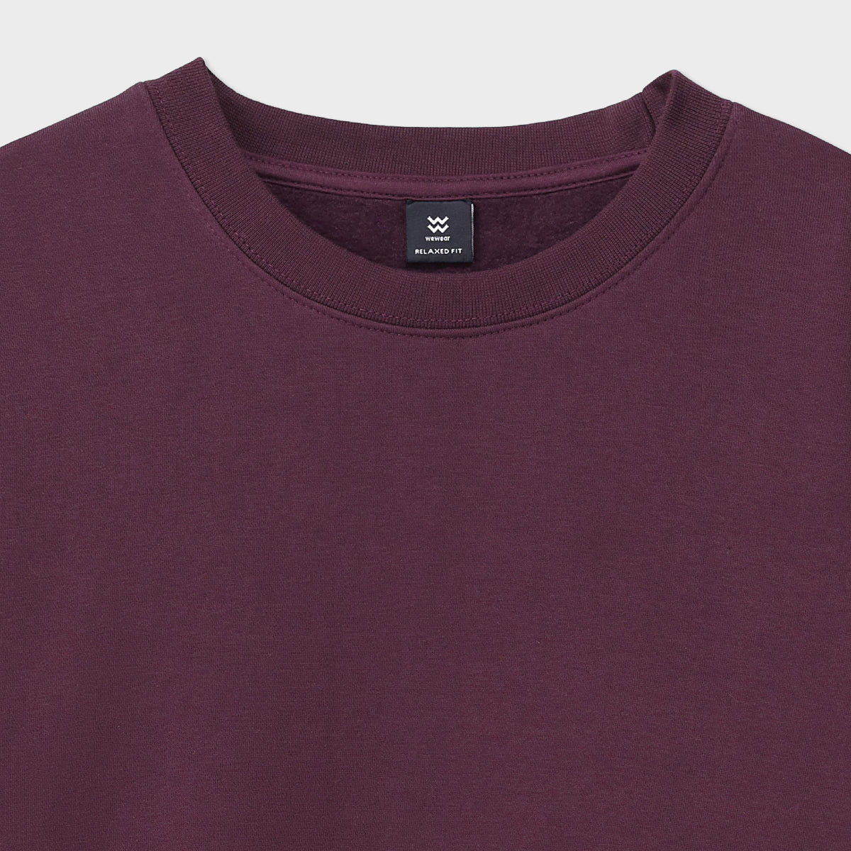 polycotton Sweatshirt in Plum purple