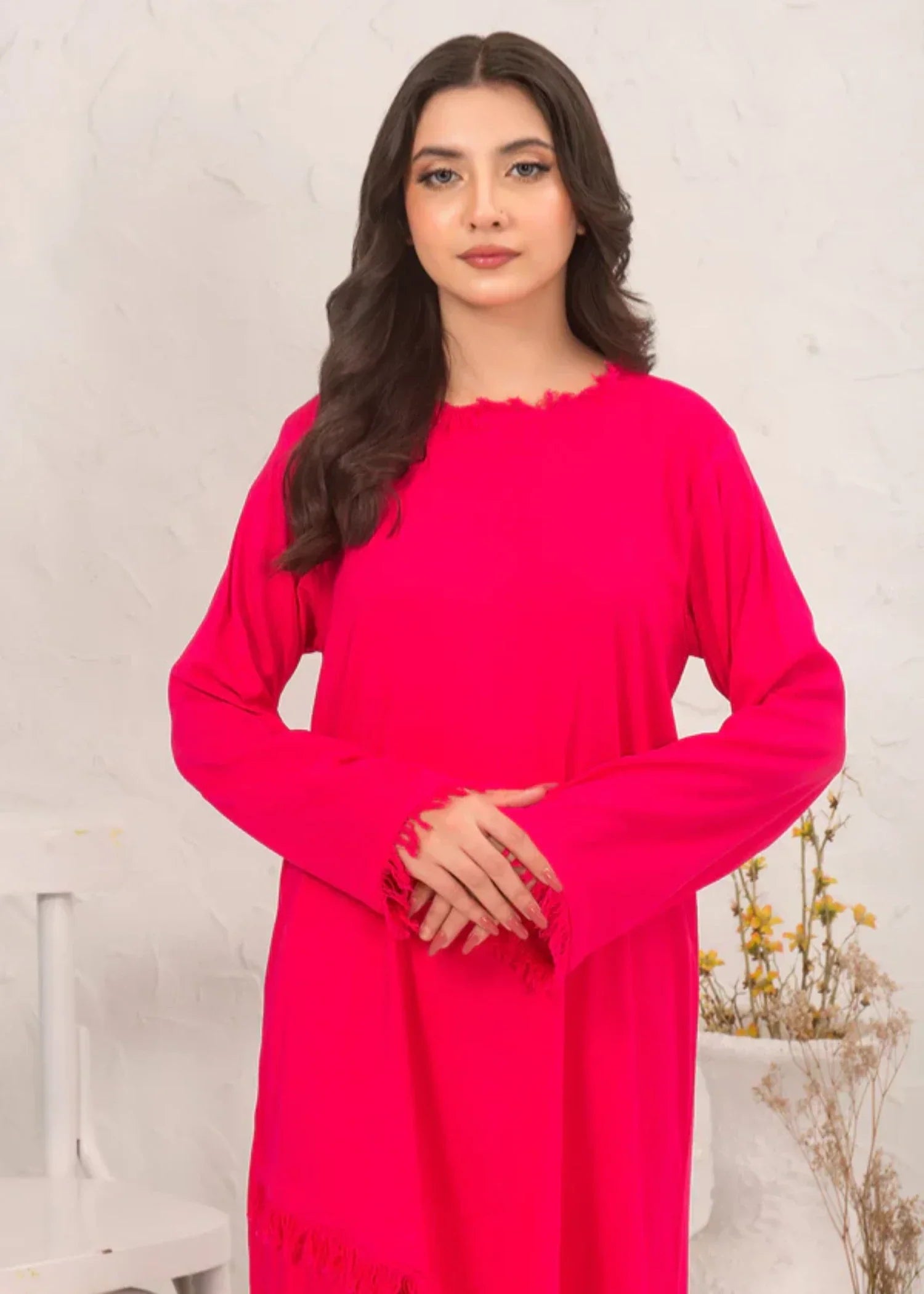 irish linen Co Ord Sets in Hot pink