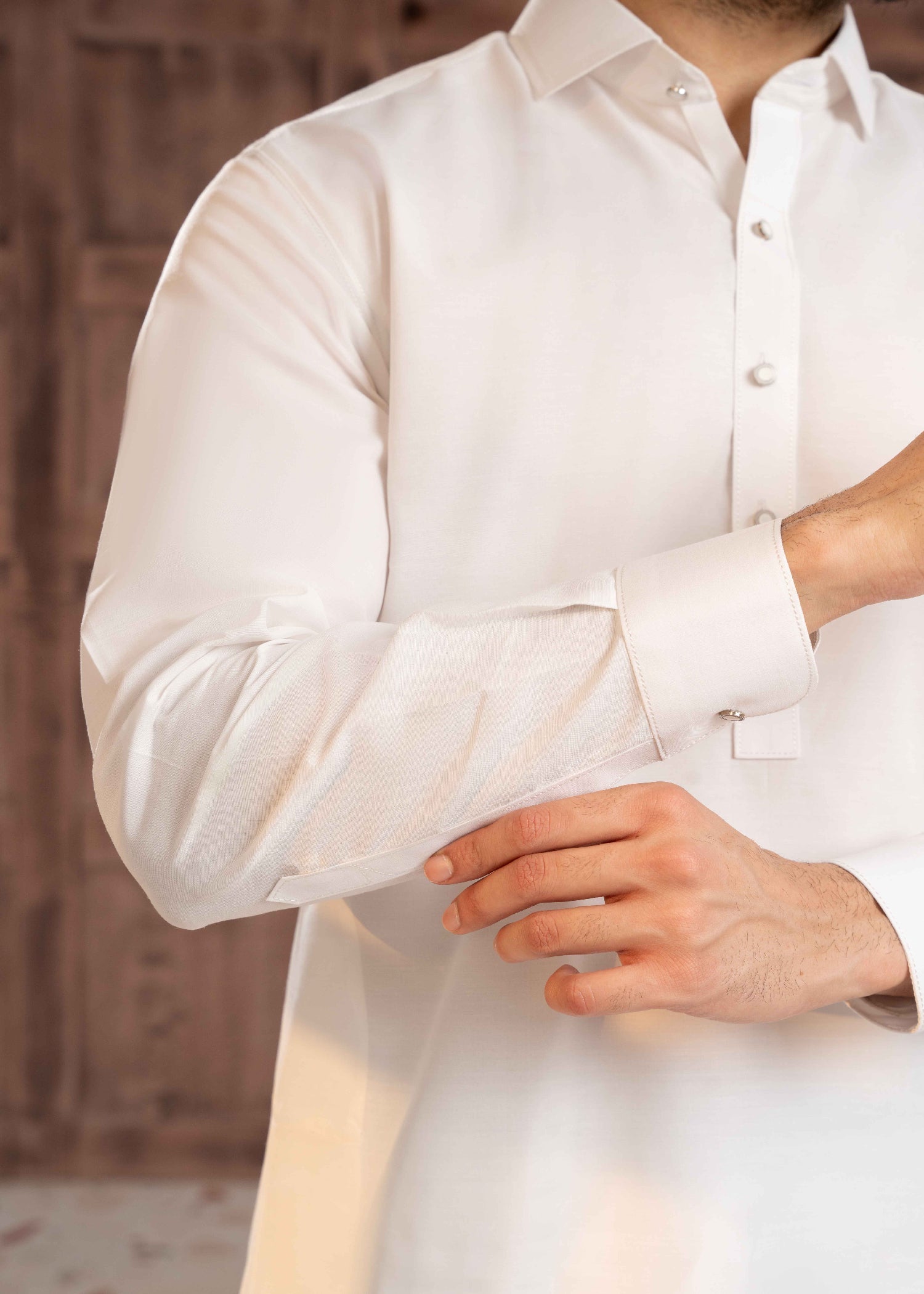 cotton Shalwar Kameez in White