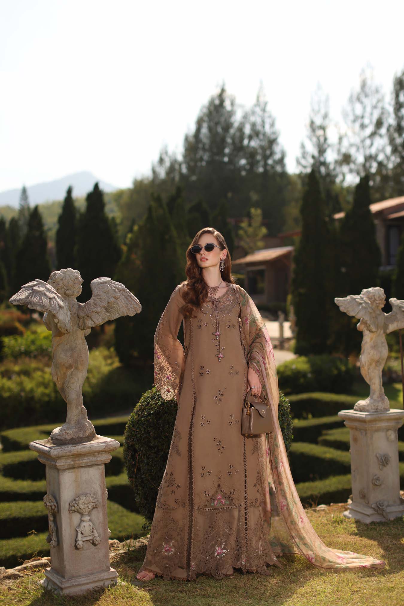 Luxury Eid Schiffli Laserkari Lawn – D8 - A - Selene