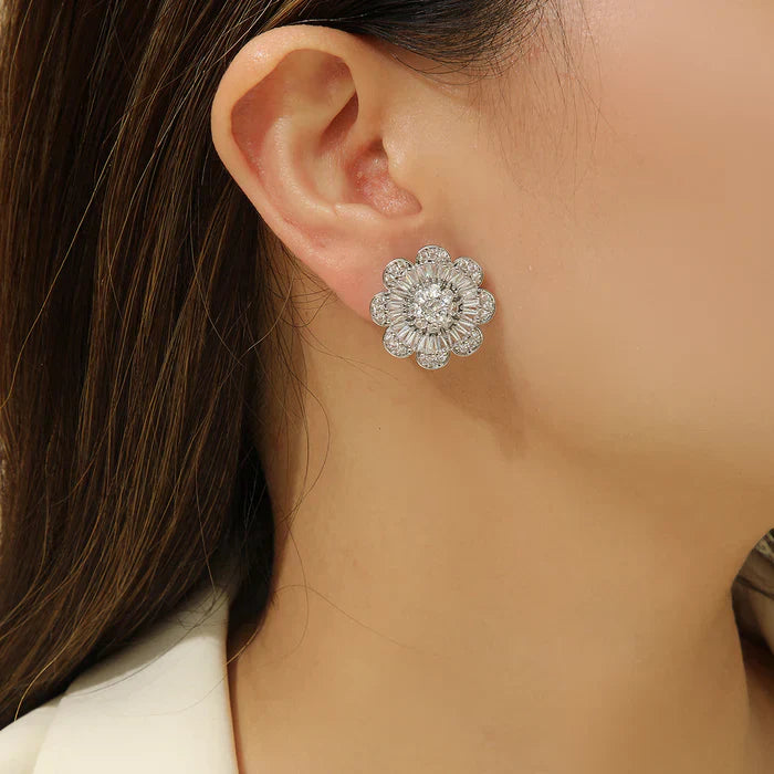 Studs in Silver Color by - Trendy Women Studs SRX4758