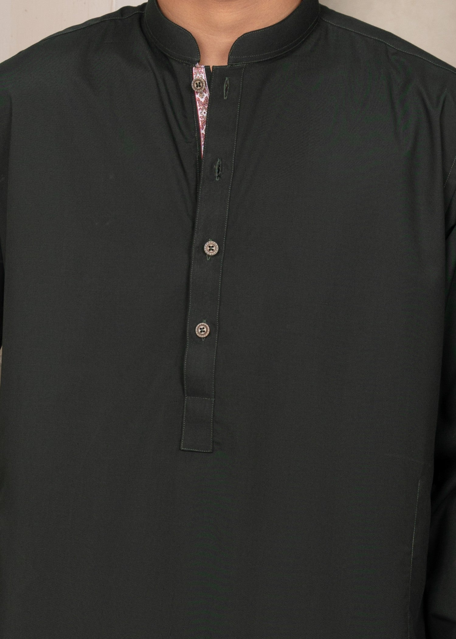 wash & wear Kurta Set in Dark green