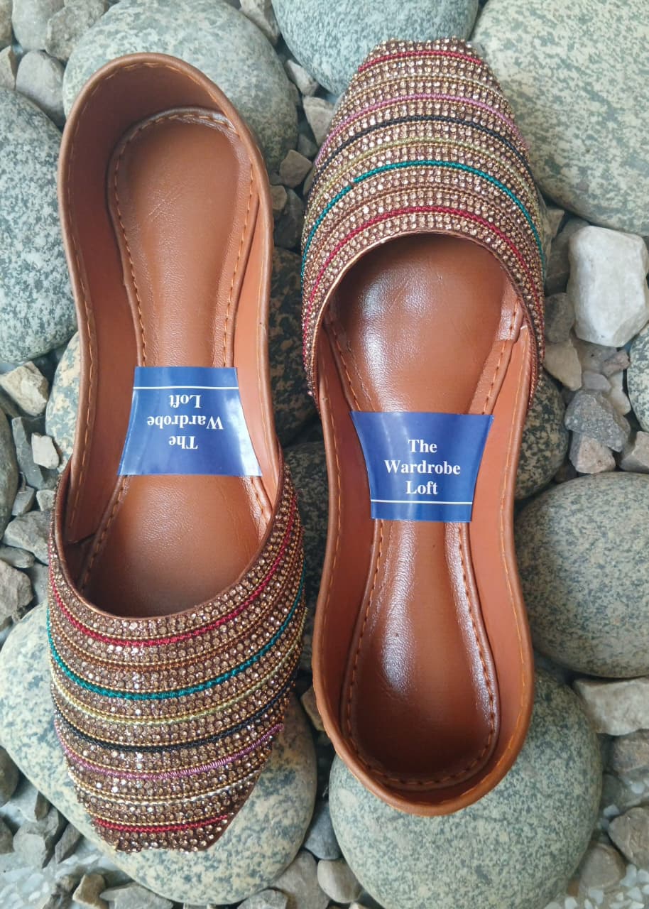 Khussa in Multi by - High Quality Women Khussa CVZ4599