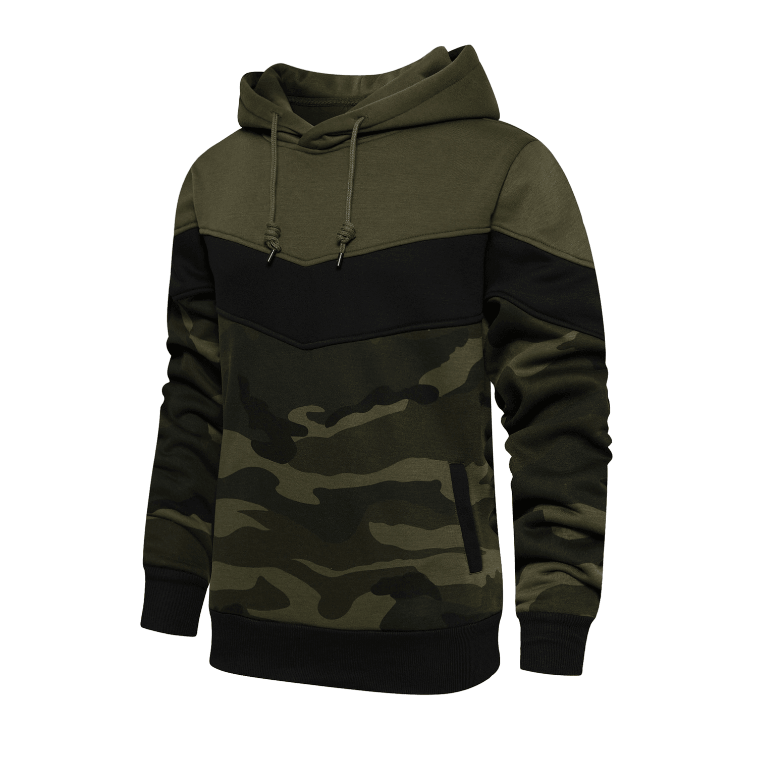 New European and American Men'S Color Matching and Color Matching Fashion