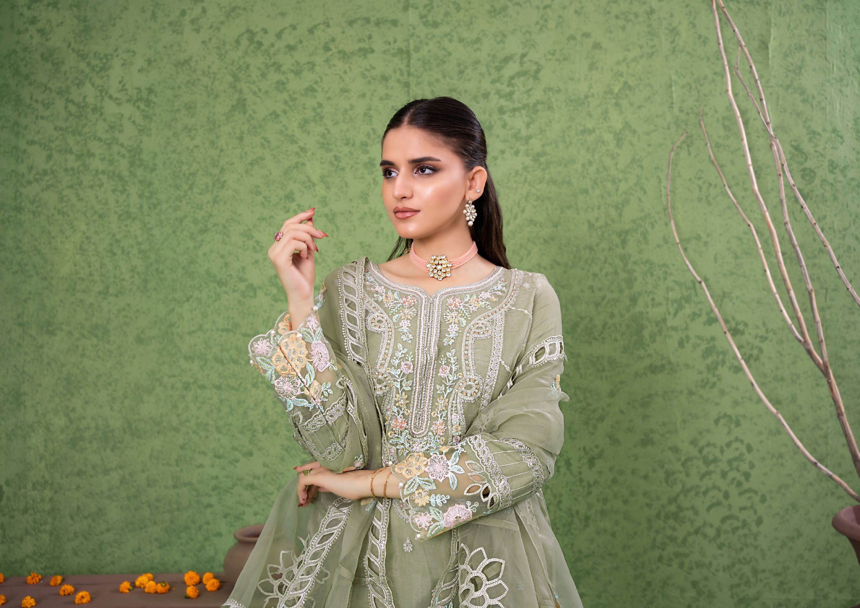 Kahani Festive Pret Organza Formals – D-10