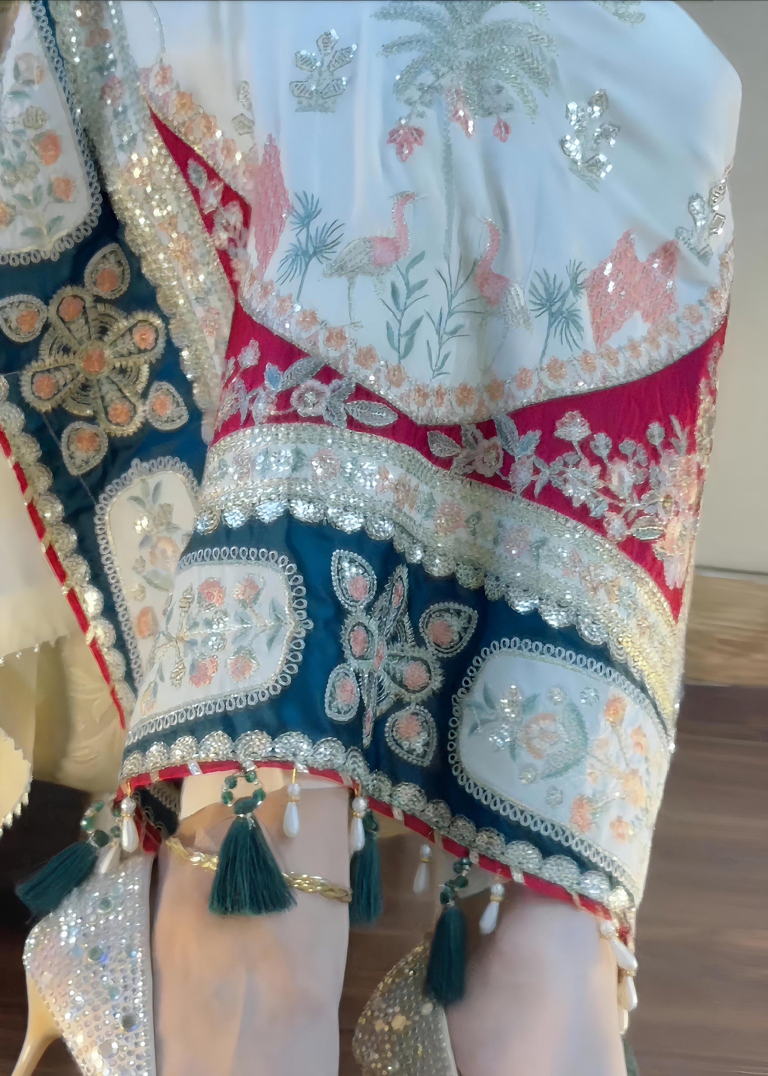 silk Kaftan in White
