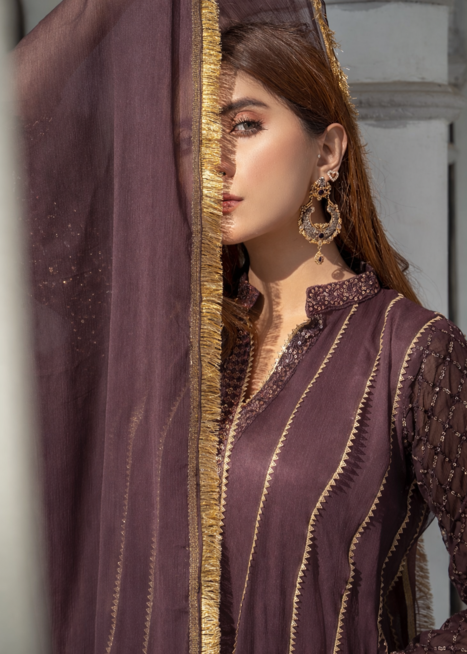 chiffon Maxi in Mauve