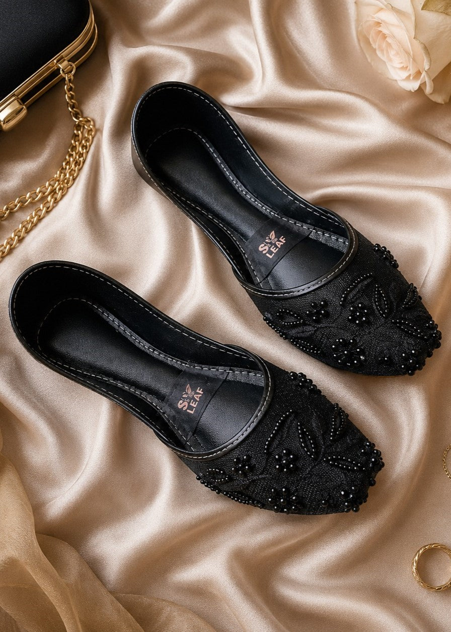 Khussa in Black by - High Quality Women Khussa IYE7771