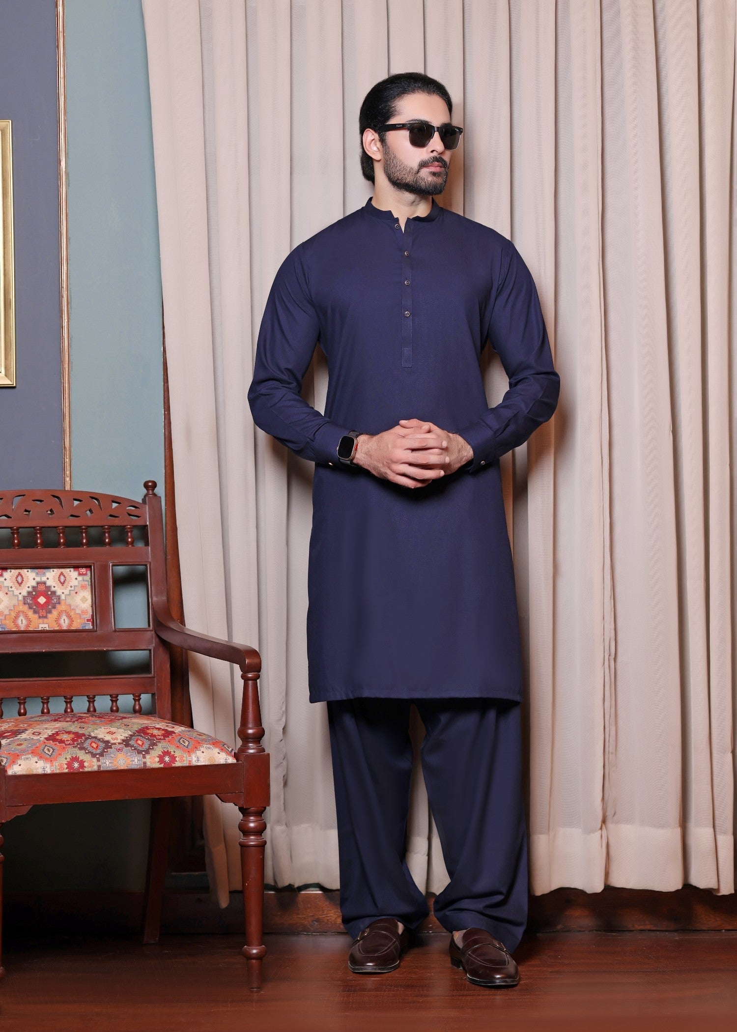 suiting Waistcoat in Blue by The Great Masters (TGM)