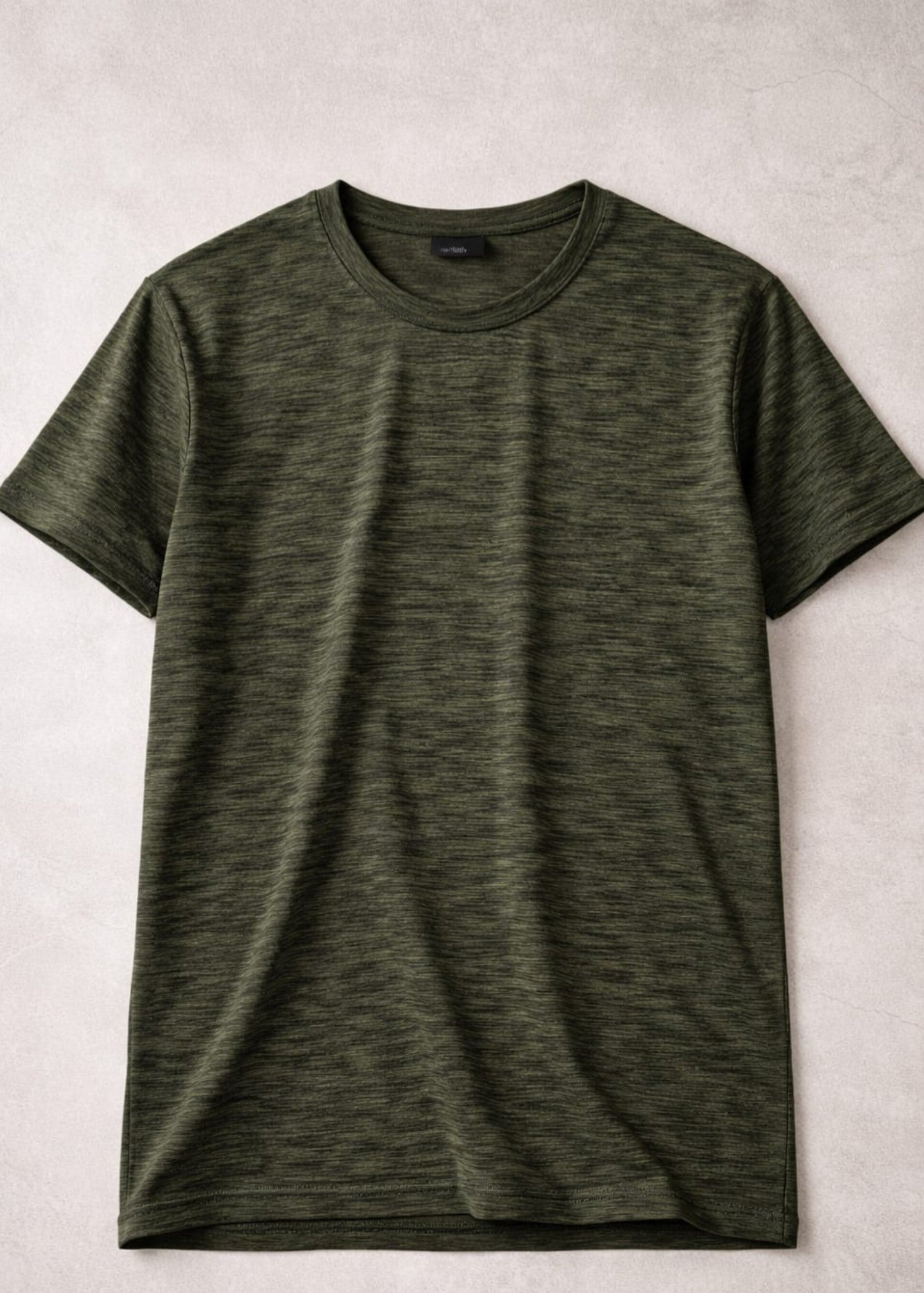polyester-spandex T Shirt in Hunter green by Murafah