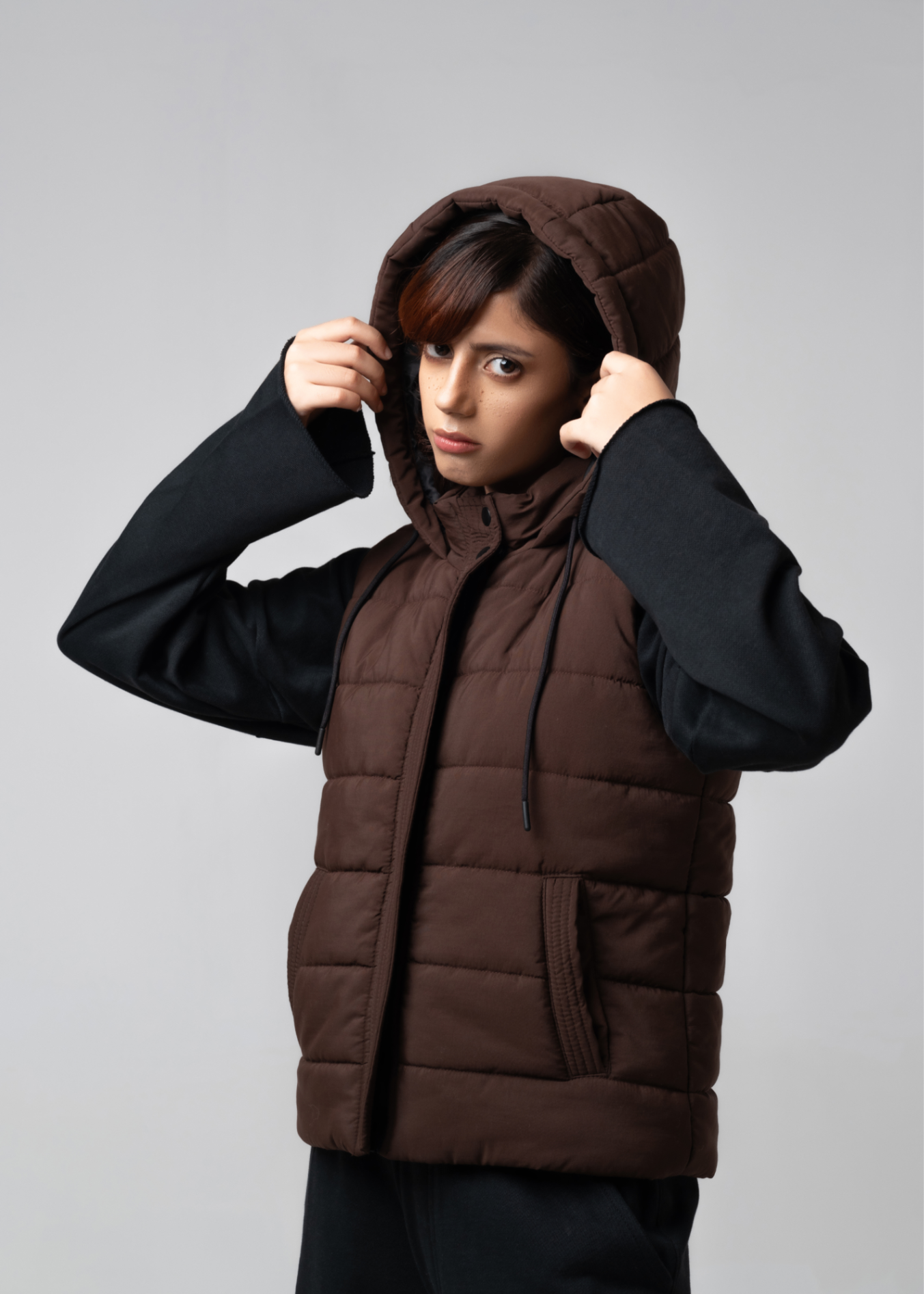 parachute Jacket in Chocolate brown
