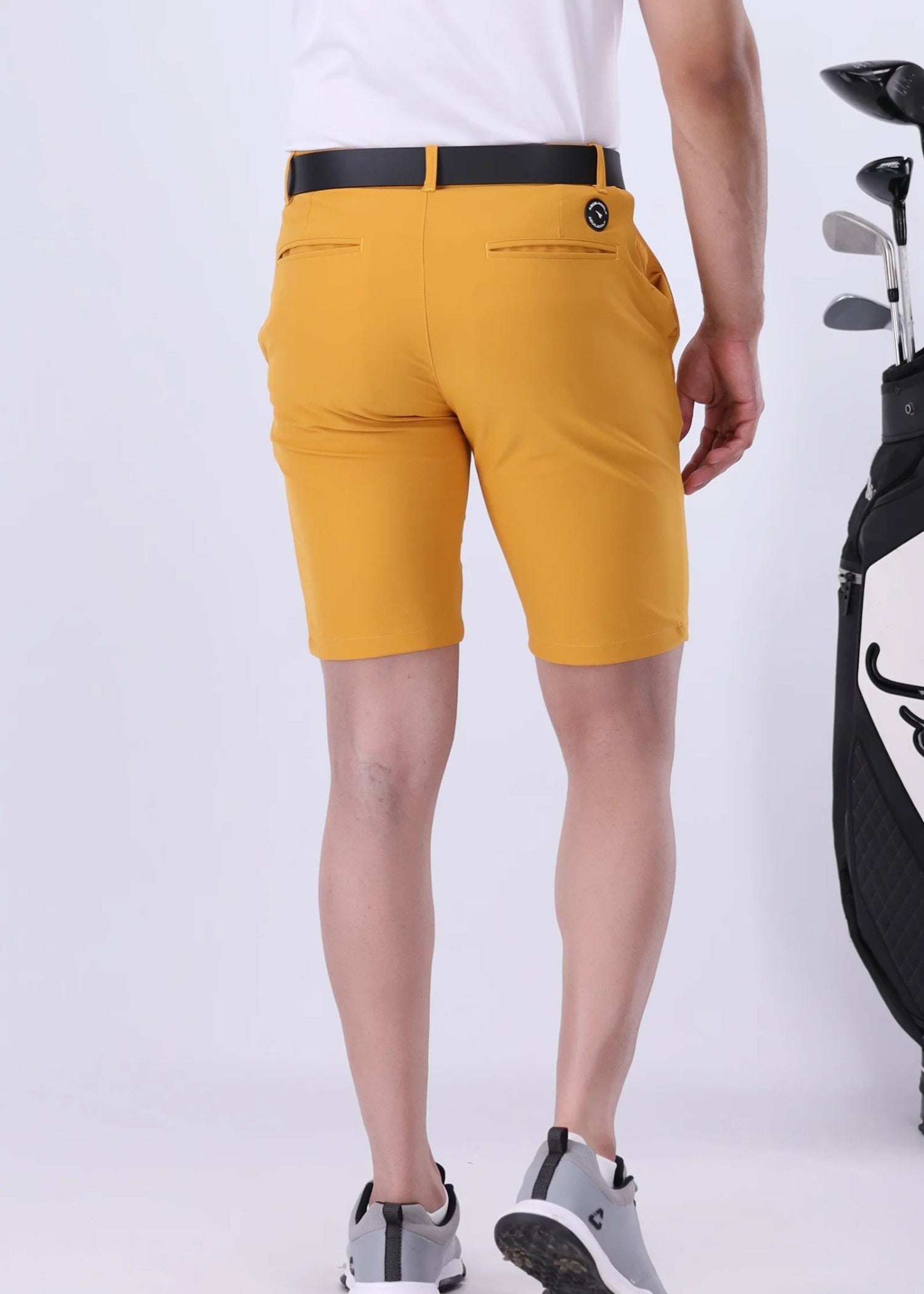 microfiber polyester Shorts in Honey