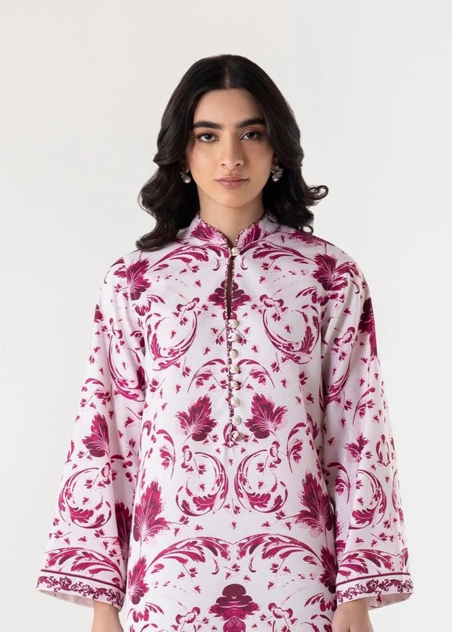 jacquard Kurti in Multi