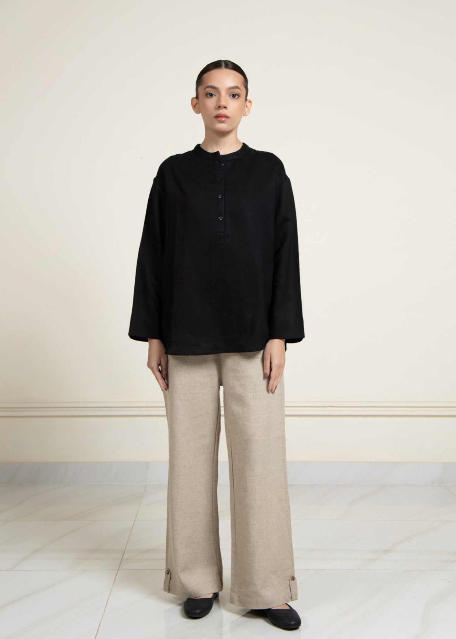 cotton Top in Black