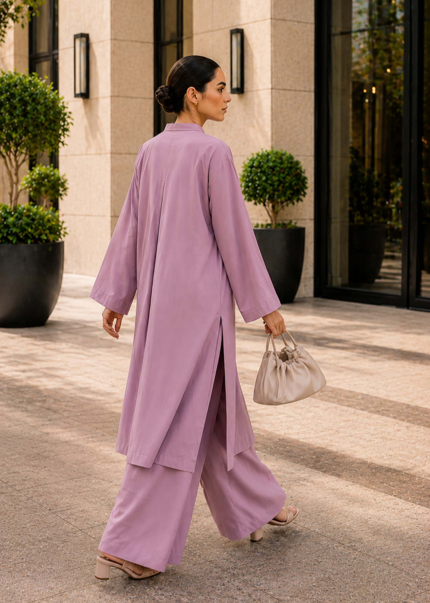 cotton Co Ord Sets in Rose pink