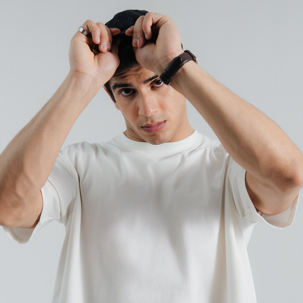 zari cotton T Shirt in White by Wewear