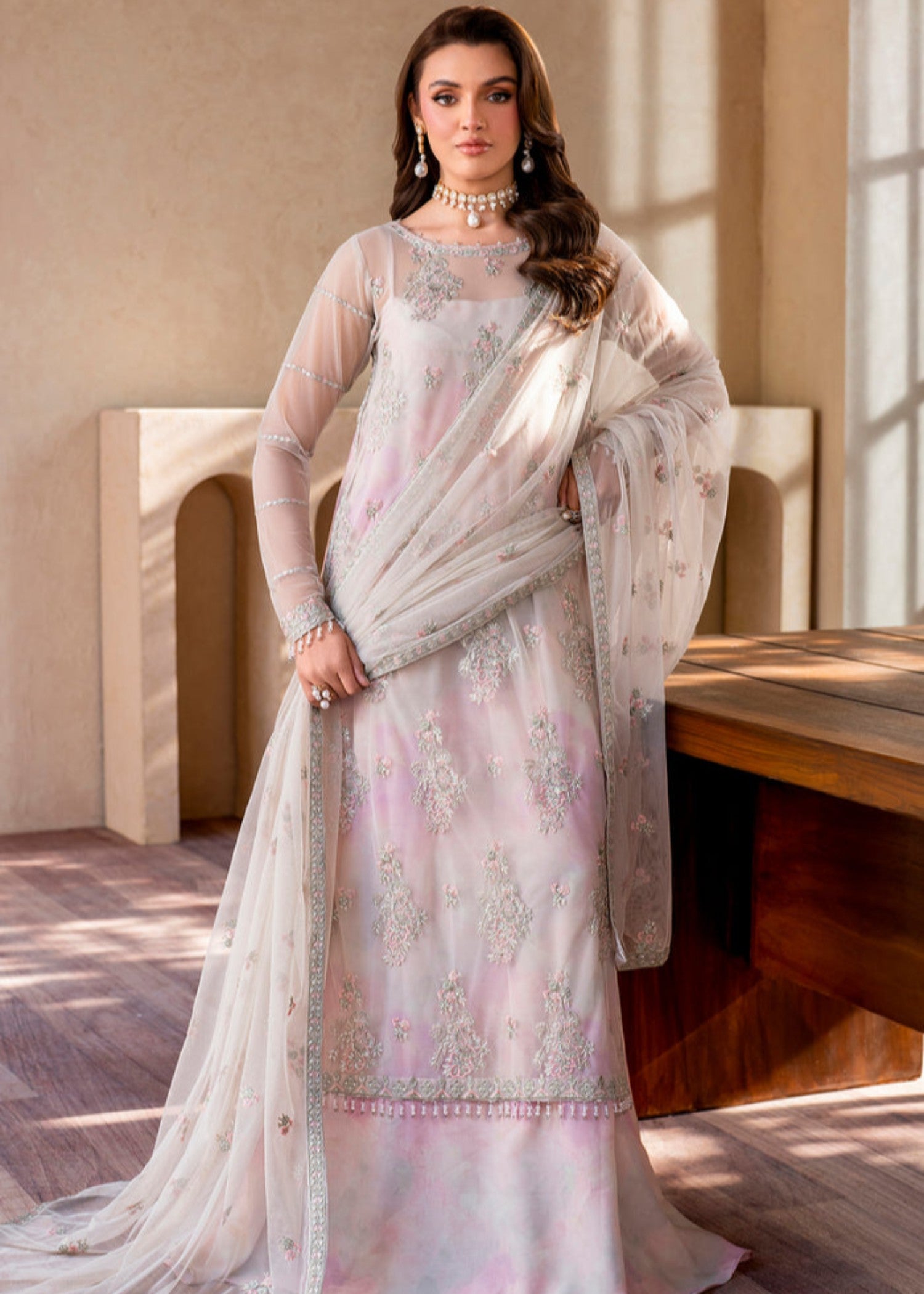 net Sharara in Lilac