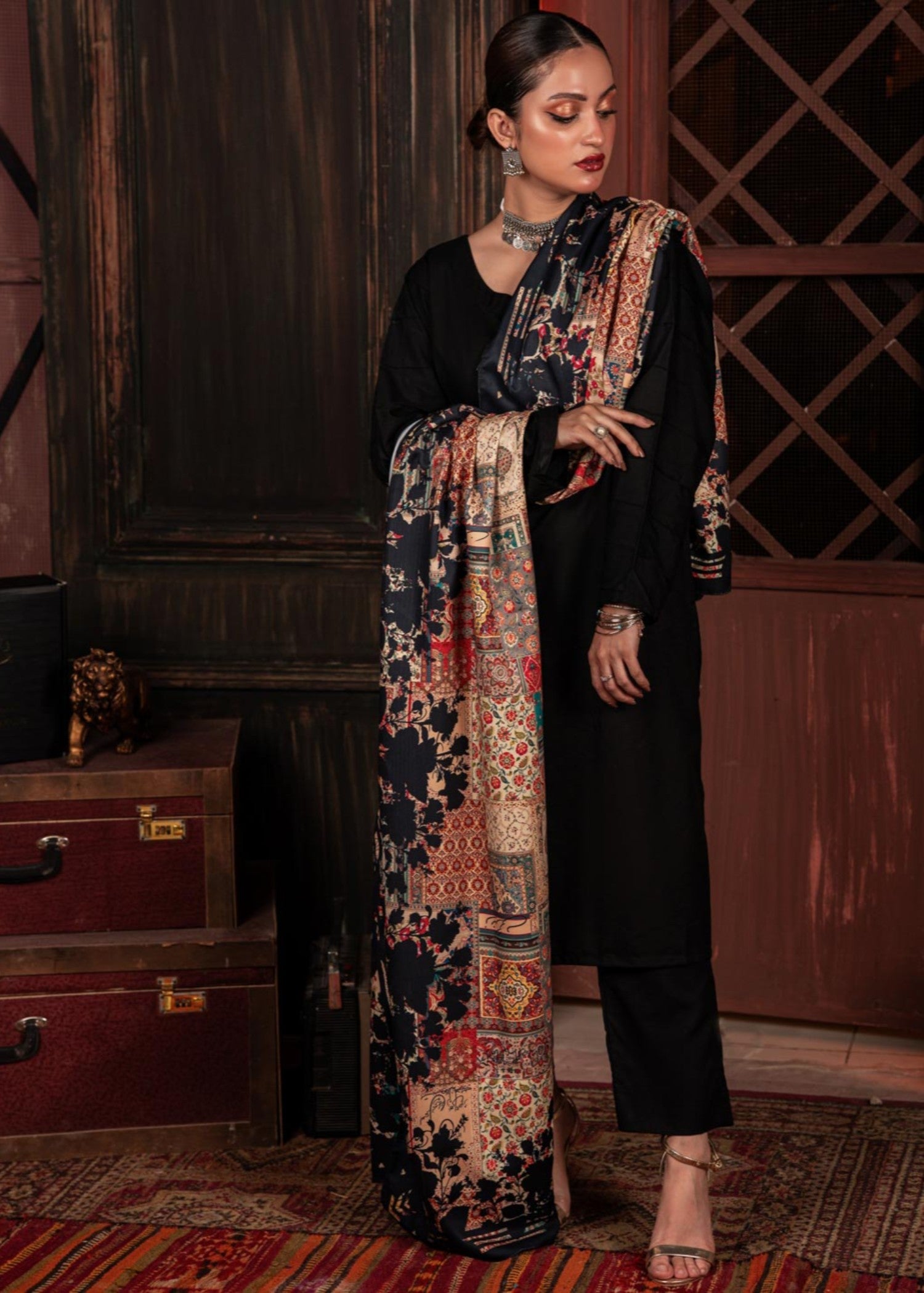 Dupatta in Multi Color by - Trendy Women Dupatta APE1778