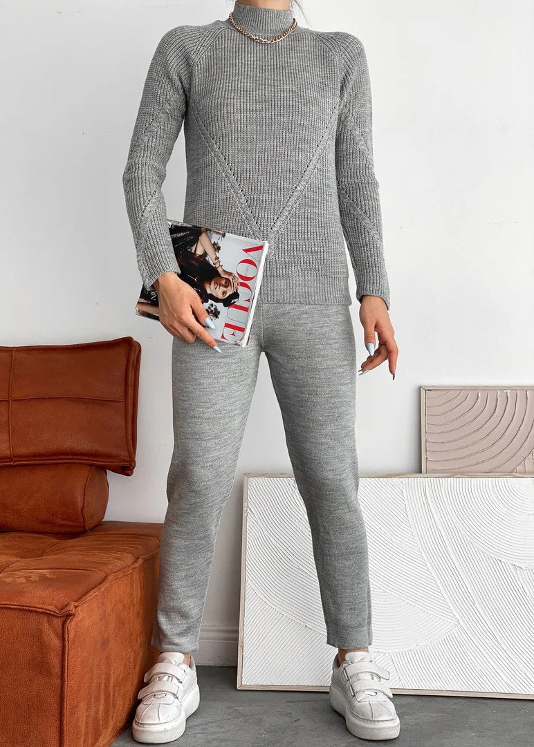 wool Co Ord Sets in Grey