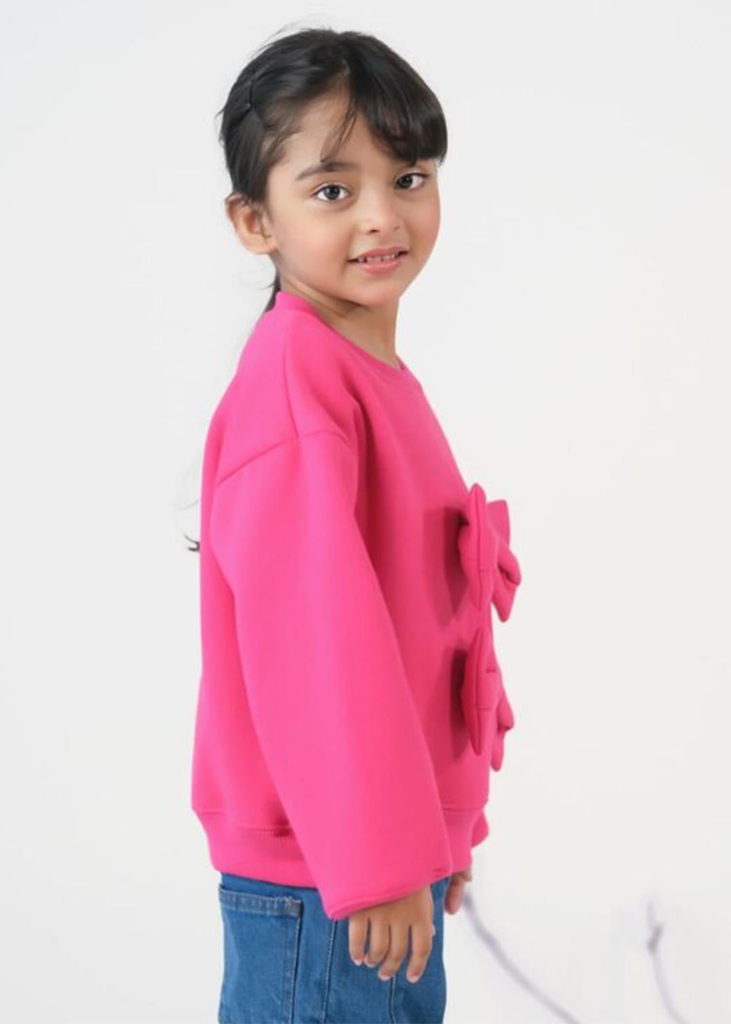 fleece Sweatshirt in Pink