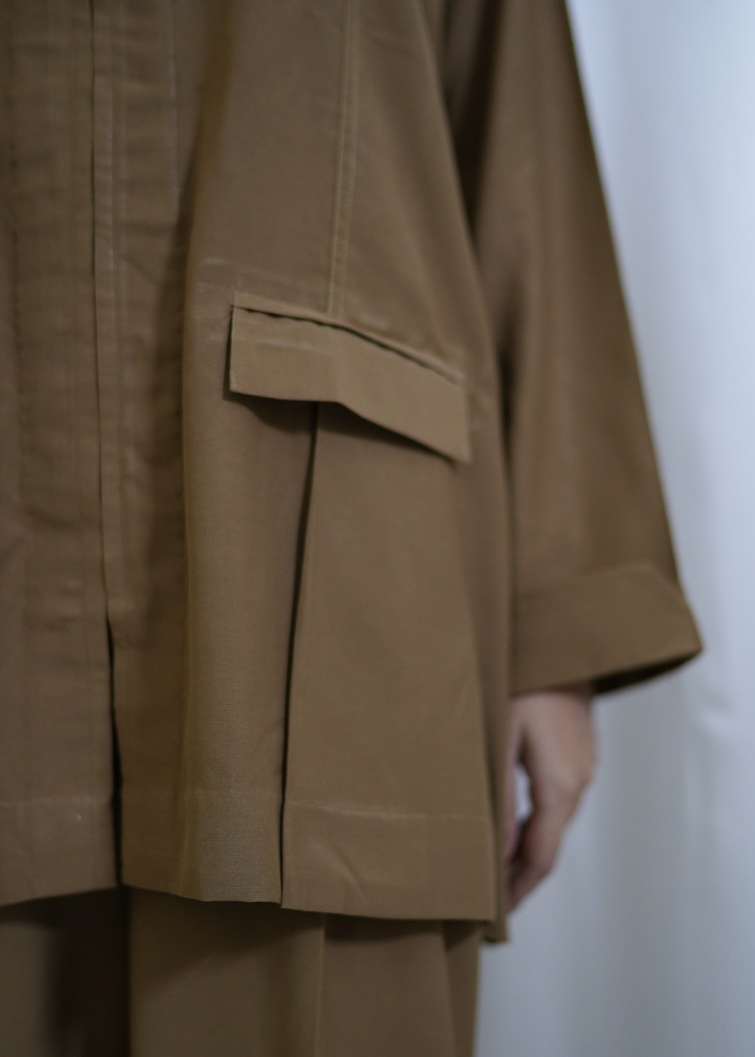 textured grip Co ord Sets in Camel brown