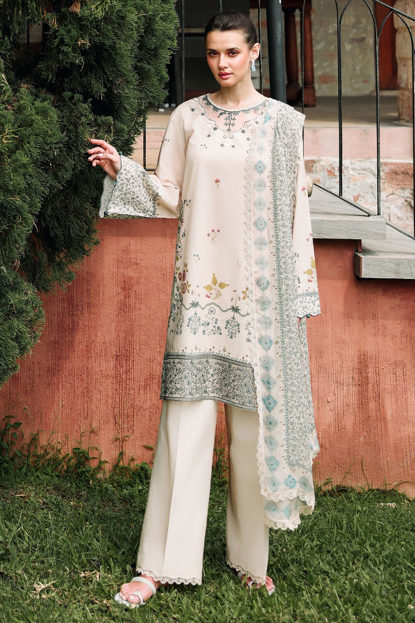 Eid Lawn Edit – Subtle Beige