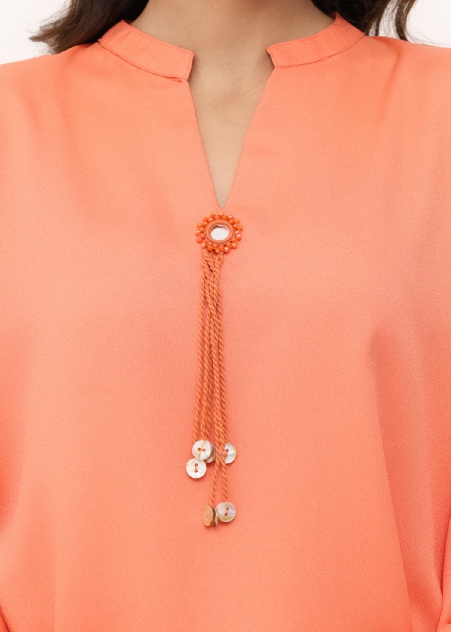 grip Co Ord Sets in Peach orange