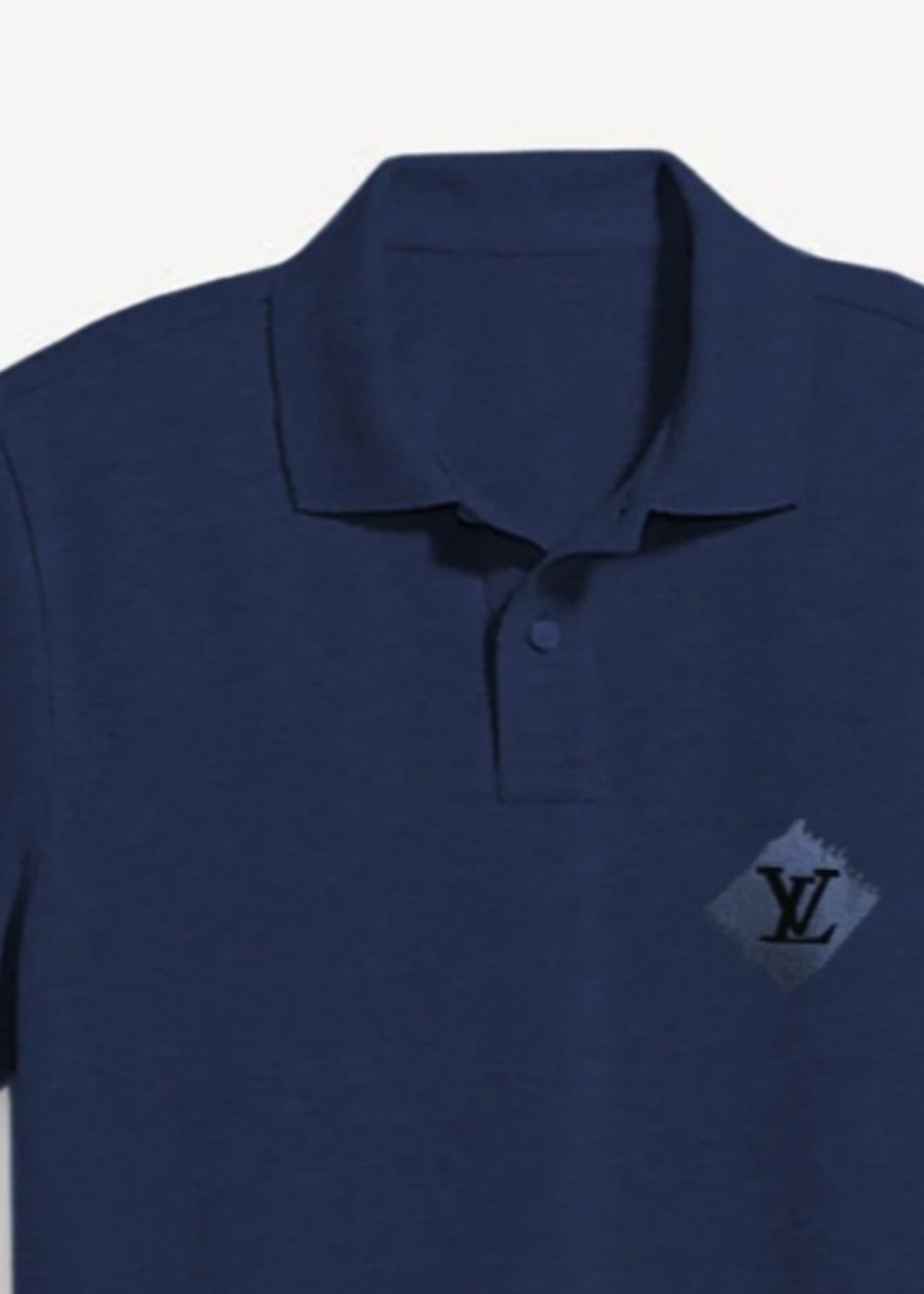 cotton pique Polo Shirt in Midnight blue