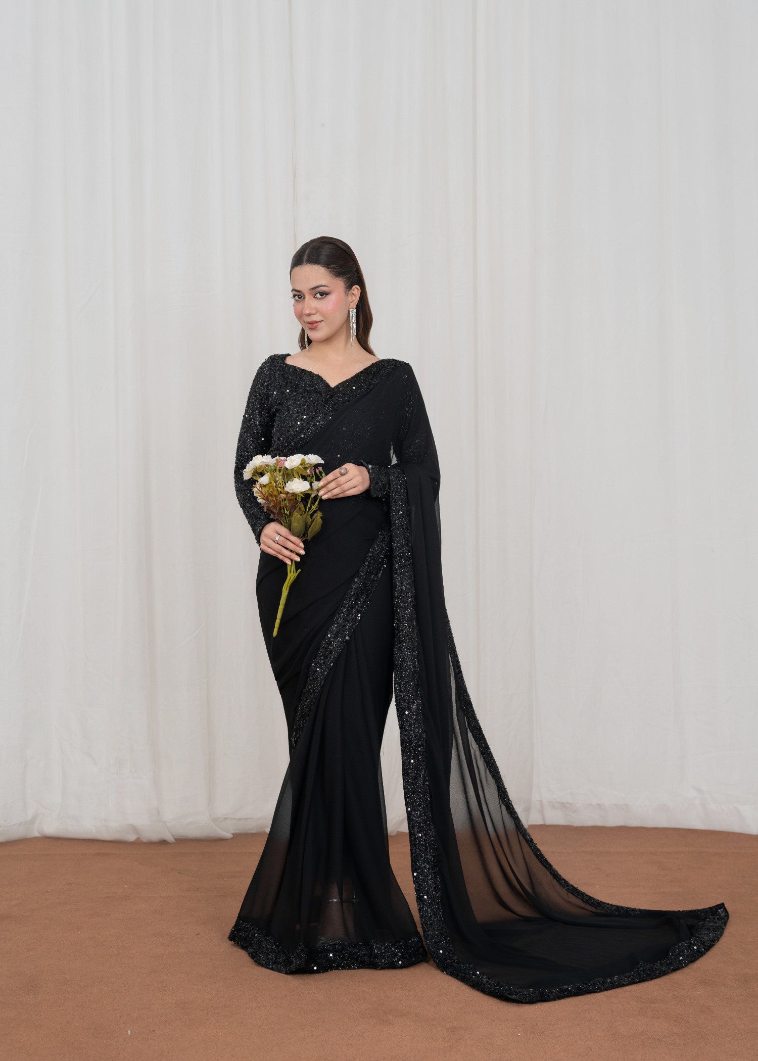 moonlight Saree in Black