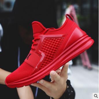 New large size sports shoes men's summer Korean version of the net shoes men's trend casual wild shoes