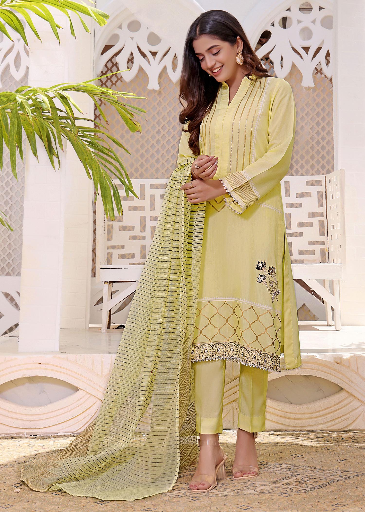 silk Unstitched in Yellow