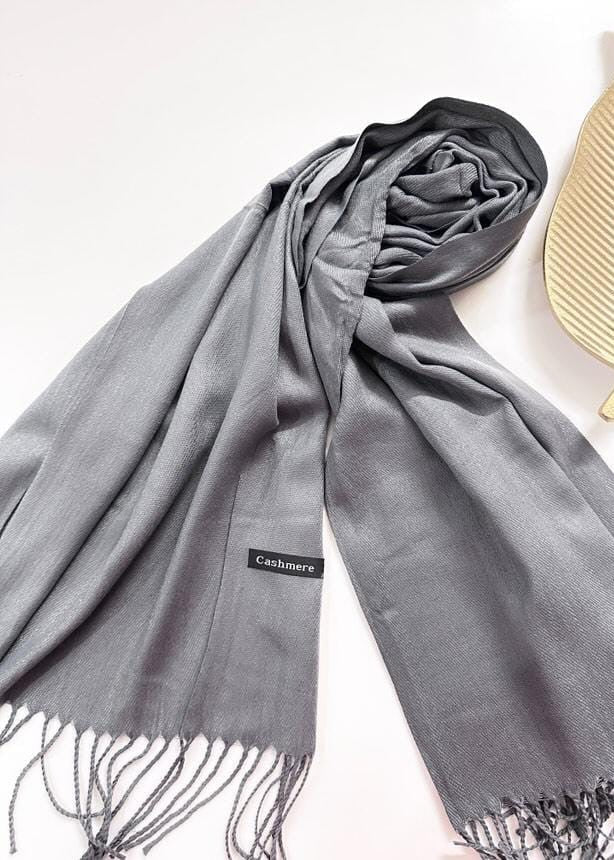 cashmere wool Hijab in Grey