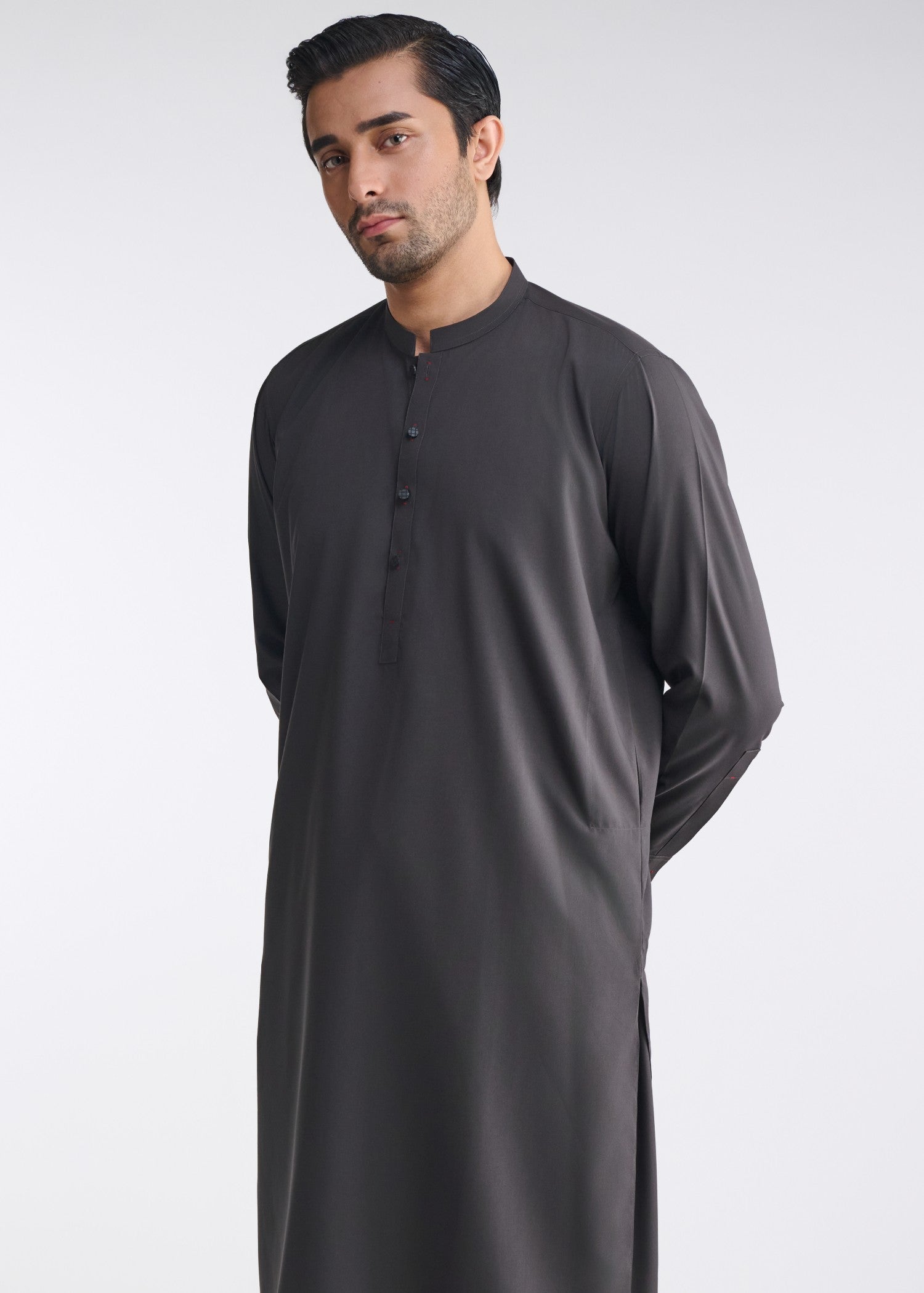 cotton Shalwar Kameez in Charcoal