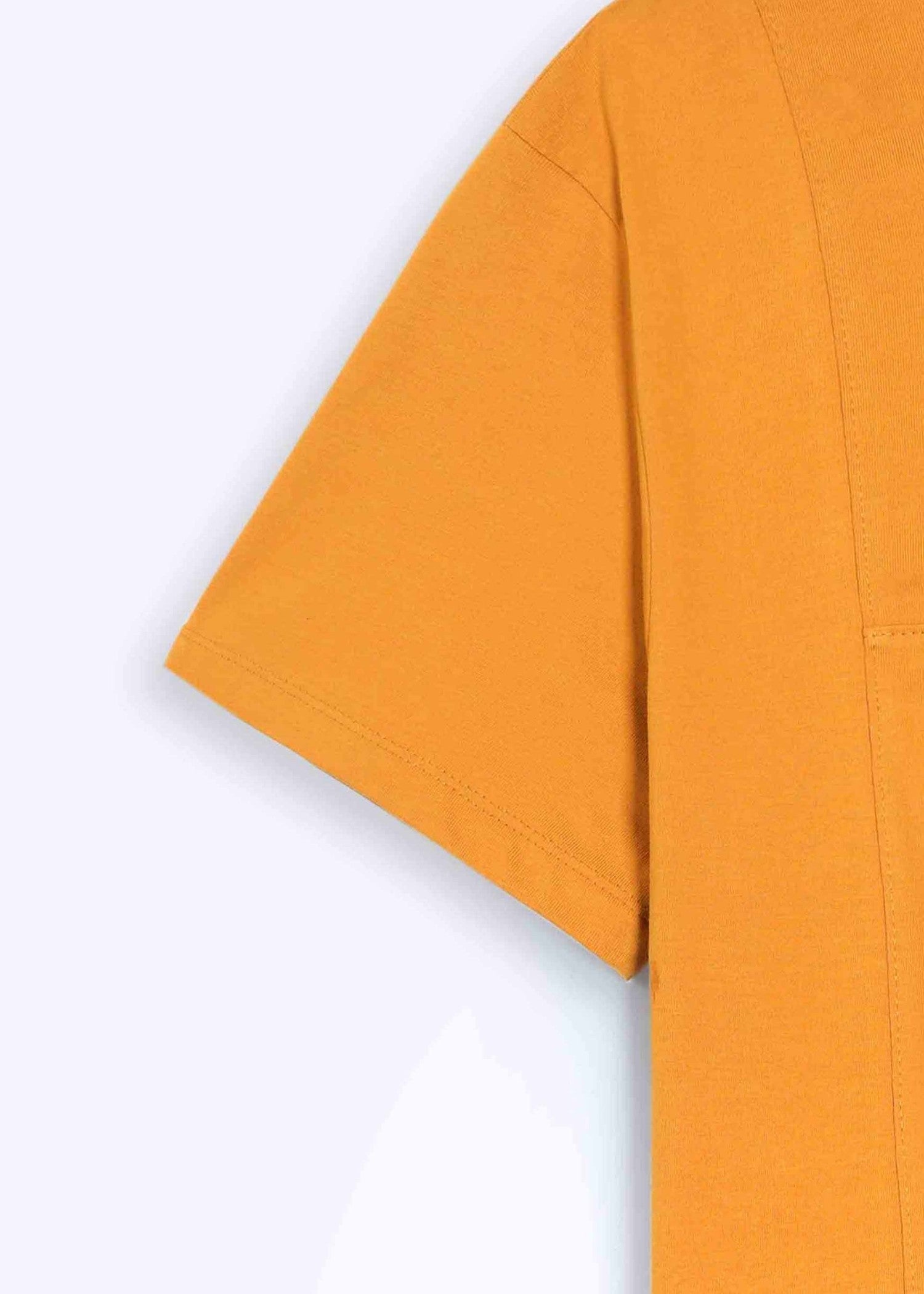 cotton T Shirt in Mustard