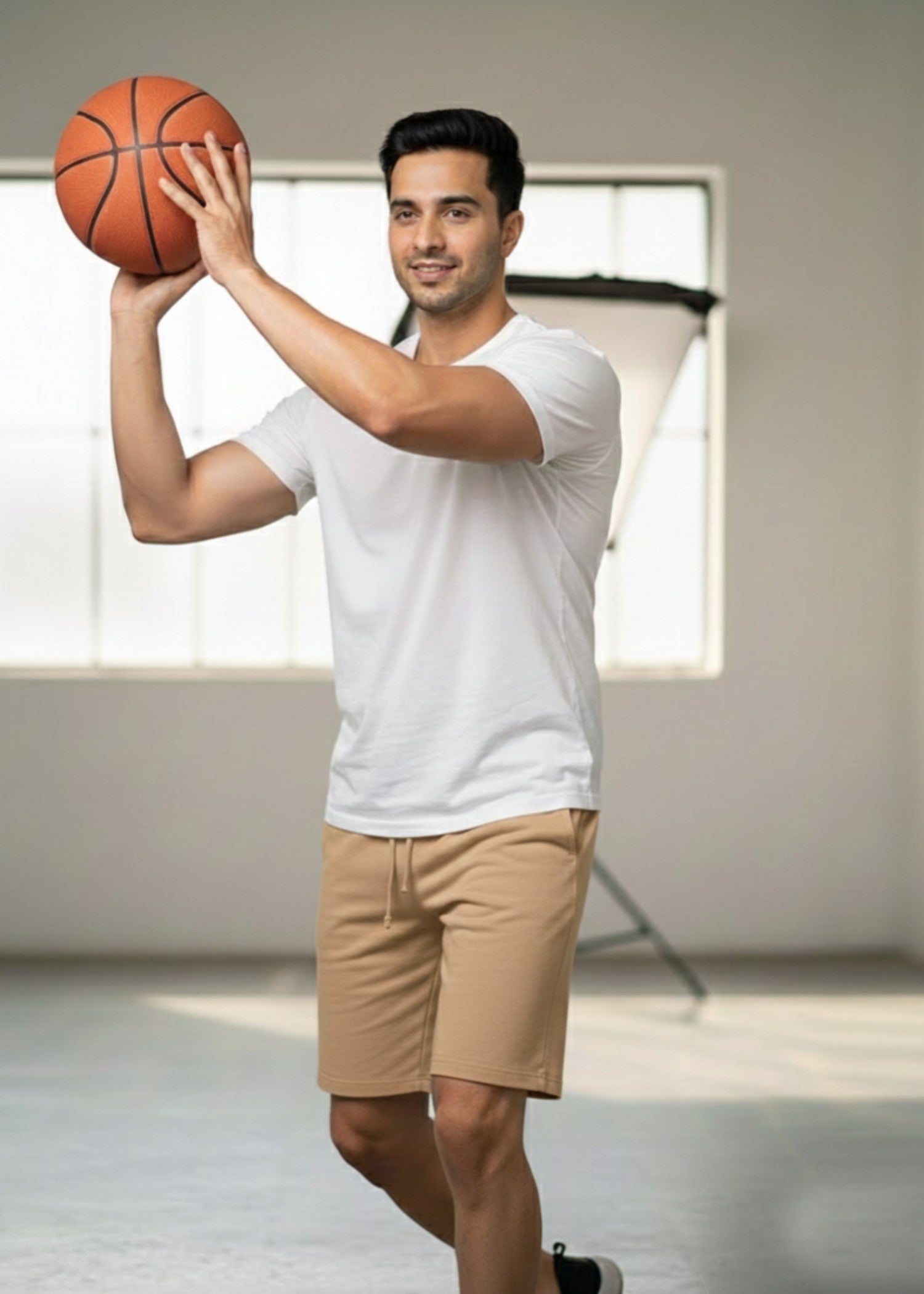 terry Shorts in Sand brown