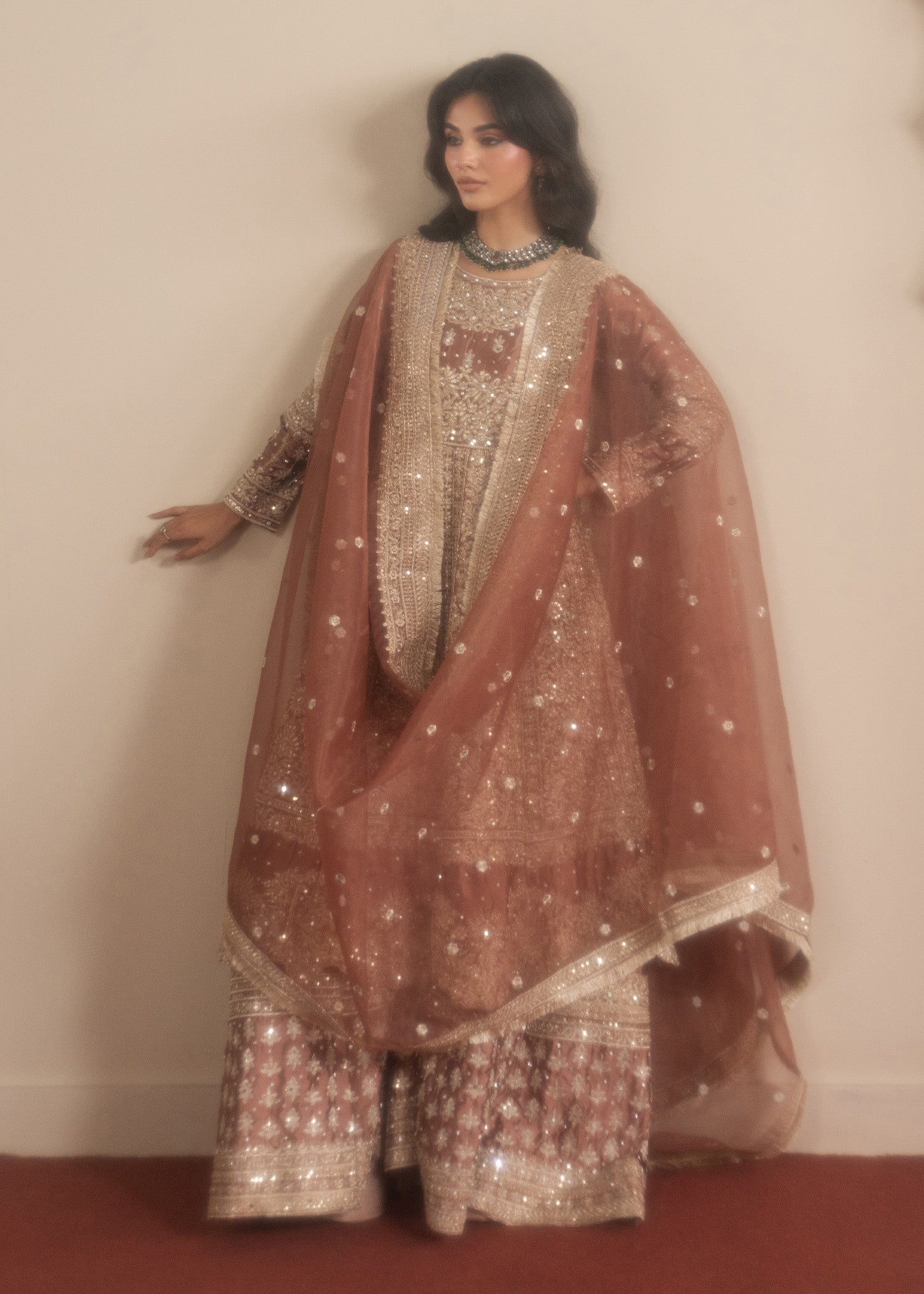 charmuse/shamooz Pishwas in Rosewood