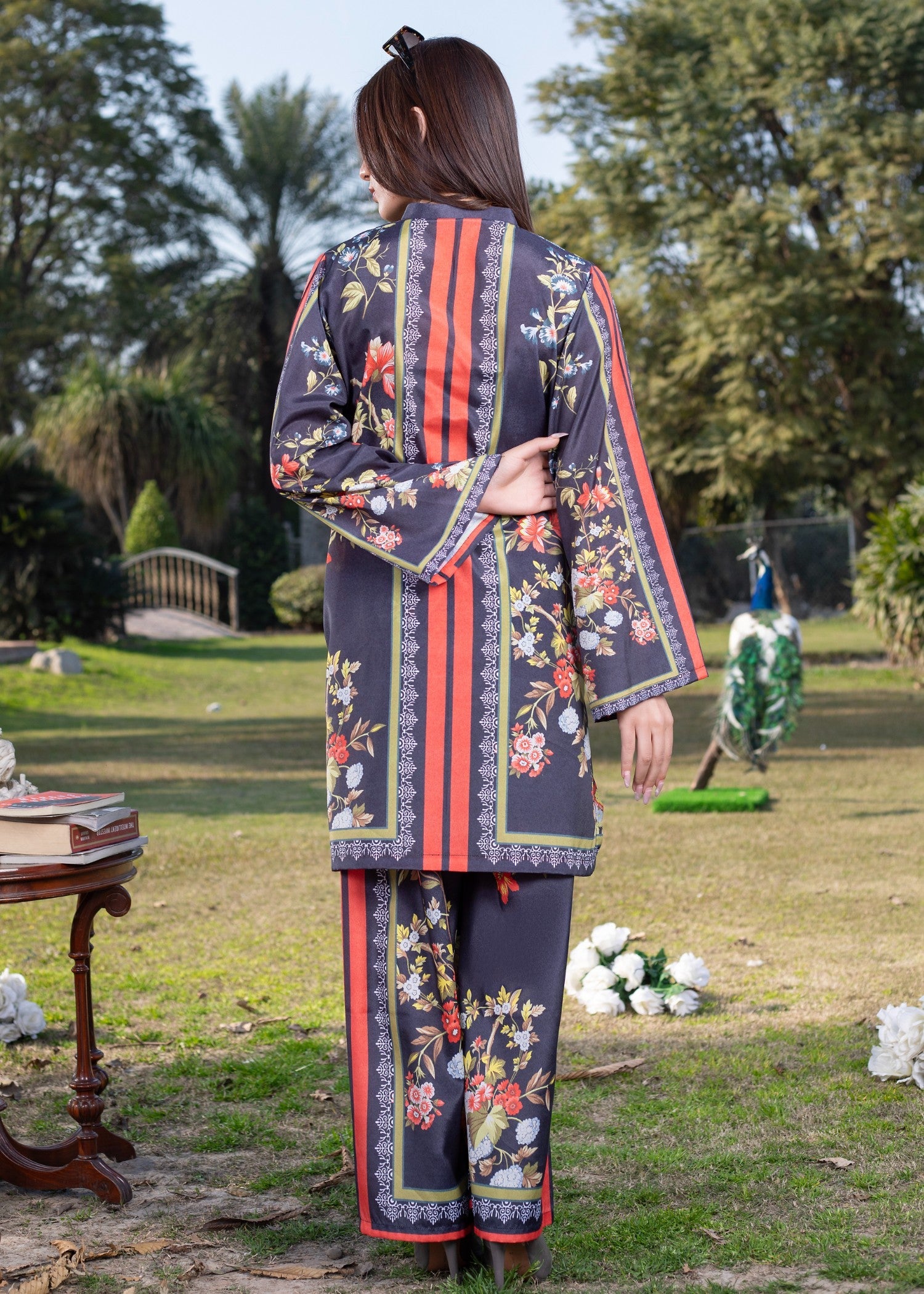 crepe Co Ord Sets in Dark blue