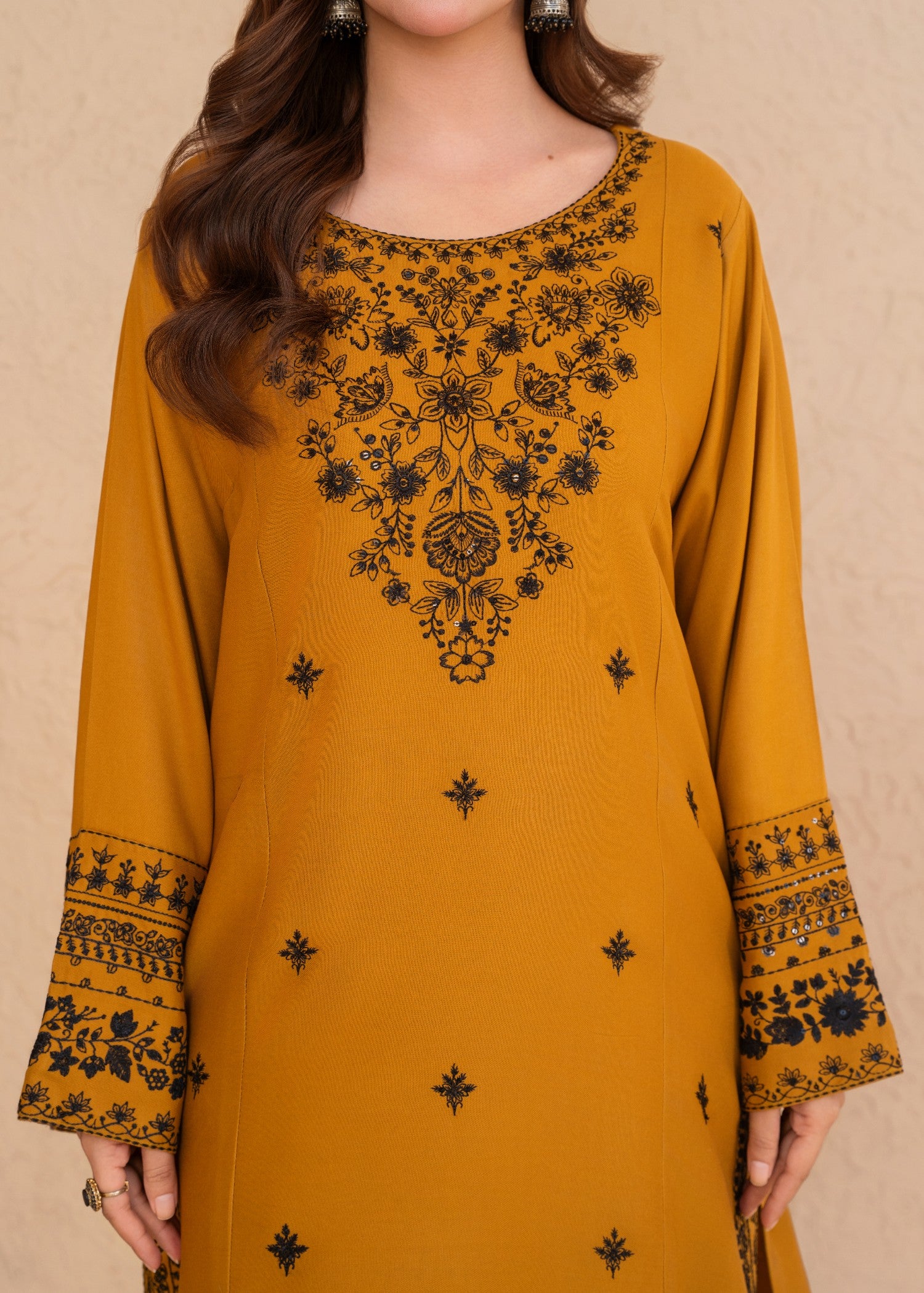 marina Kurta Set in Marigold