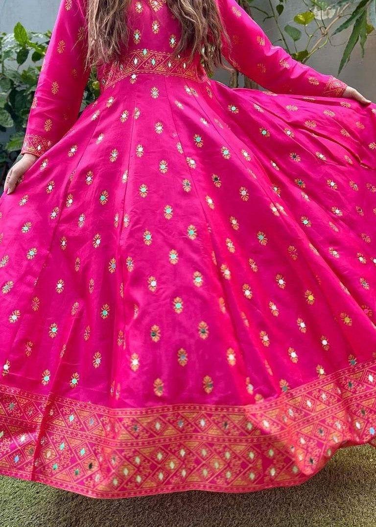 lawn Maxi in Shocking pink