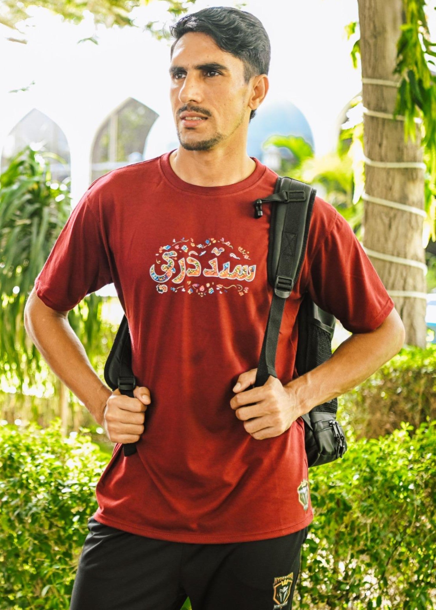 cotton T Shirt in Red