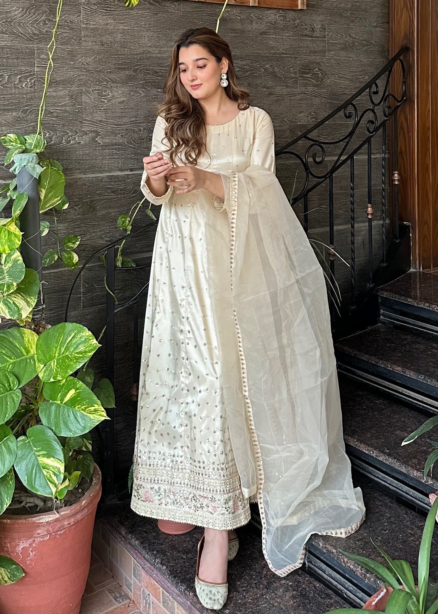silk Maxi in Off-white