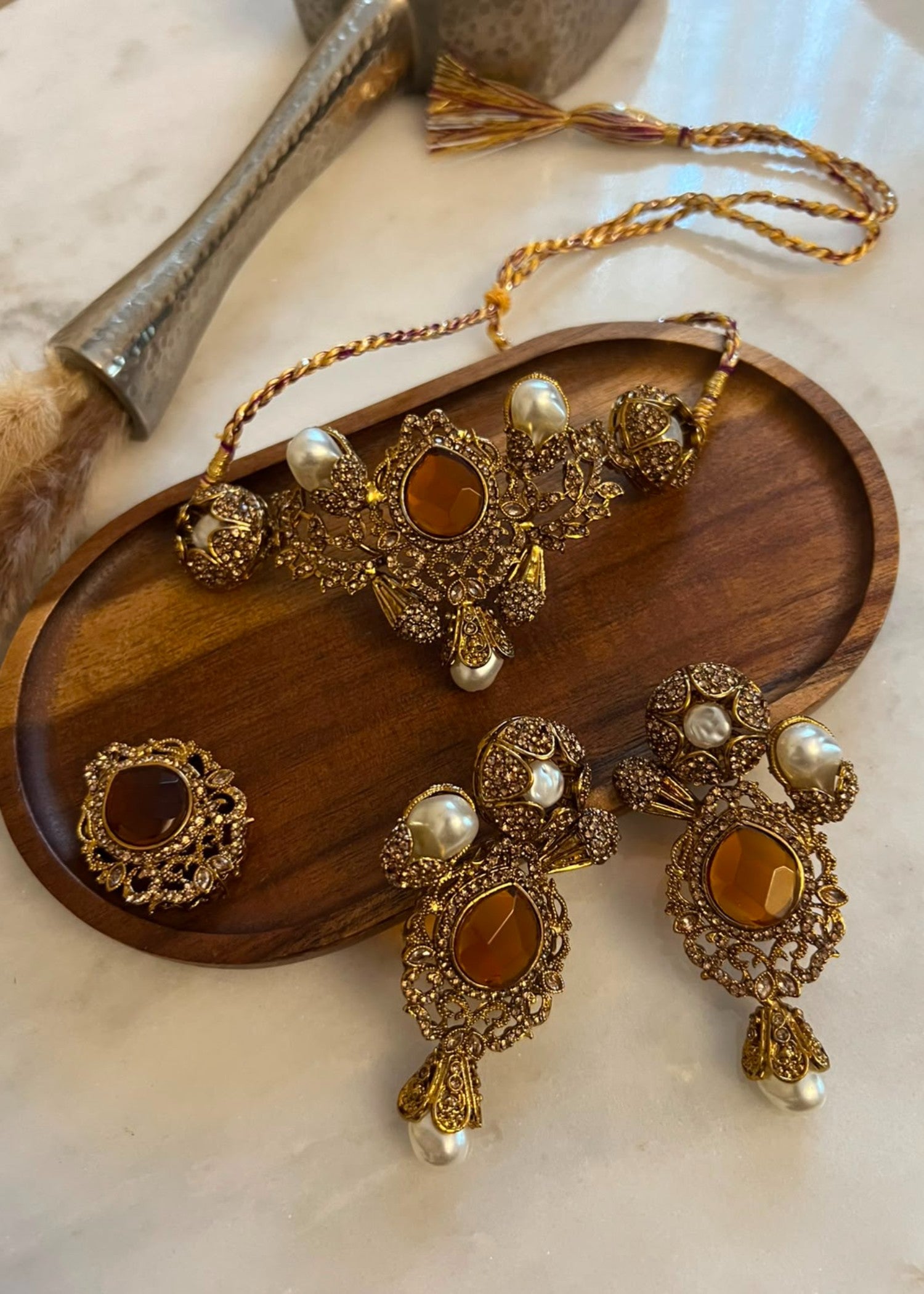 Choker in Rustic brown Color by - Trendy Women Choker EMO8633