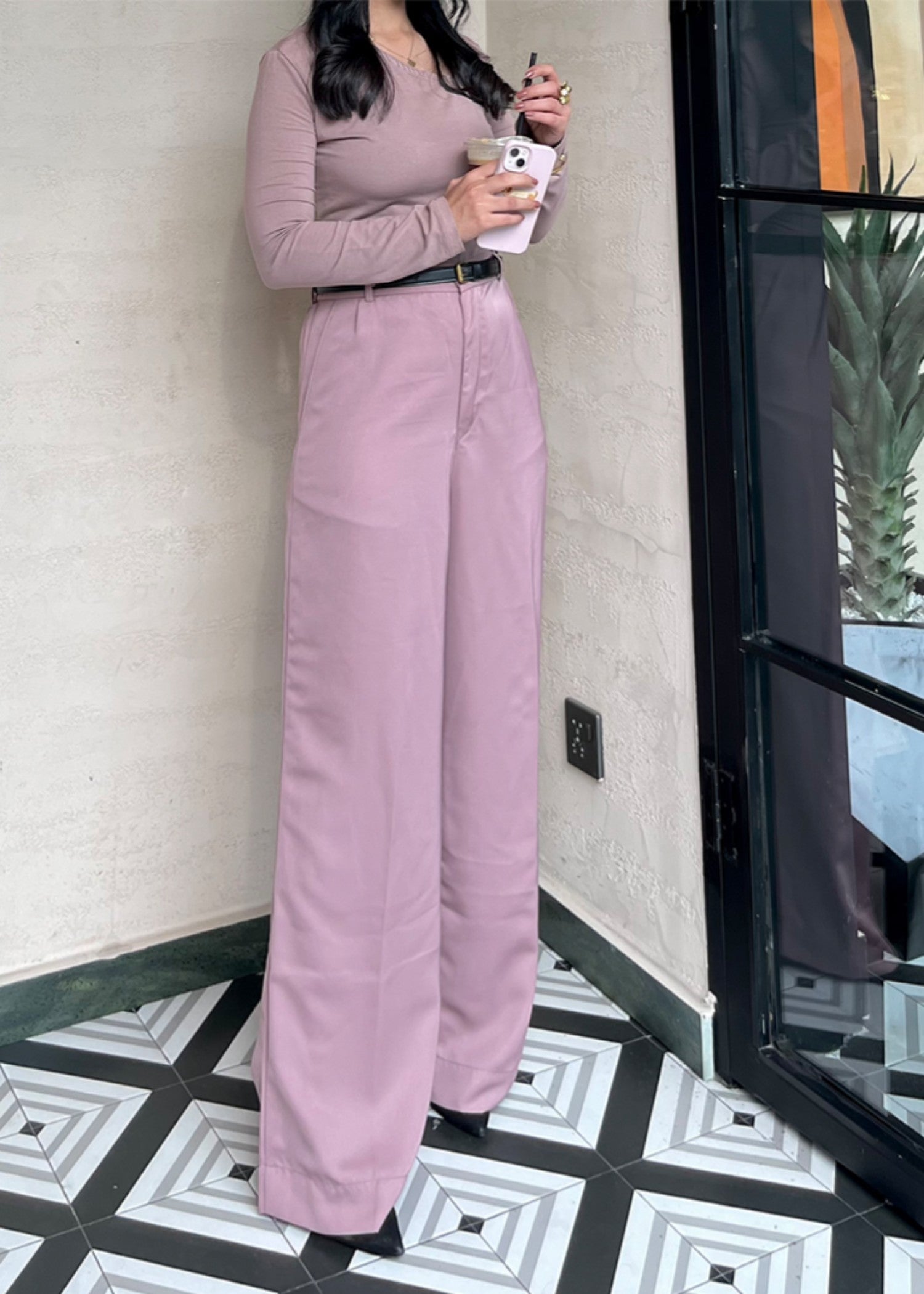 georgette Pants in Pink