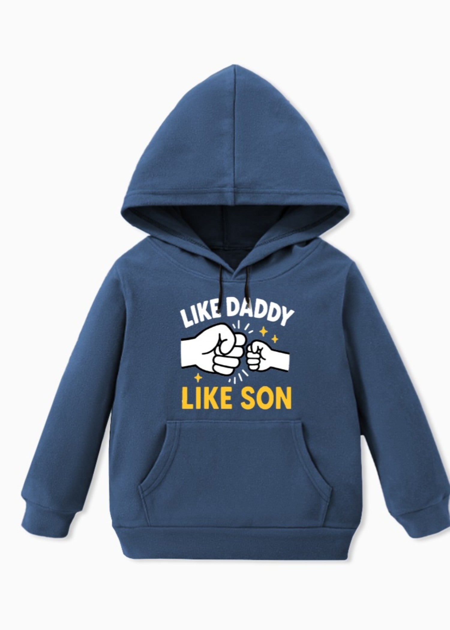 fleece Hoodie in Navy blue